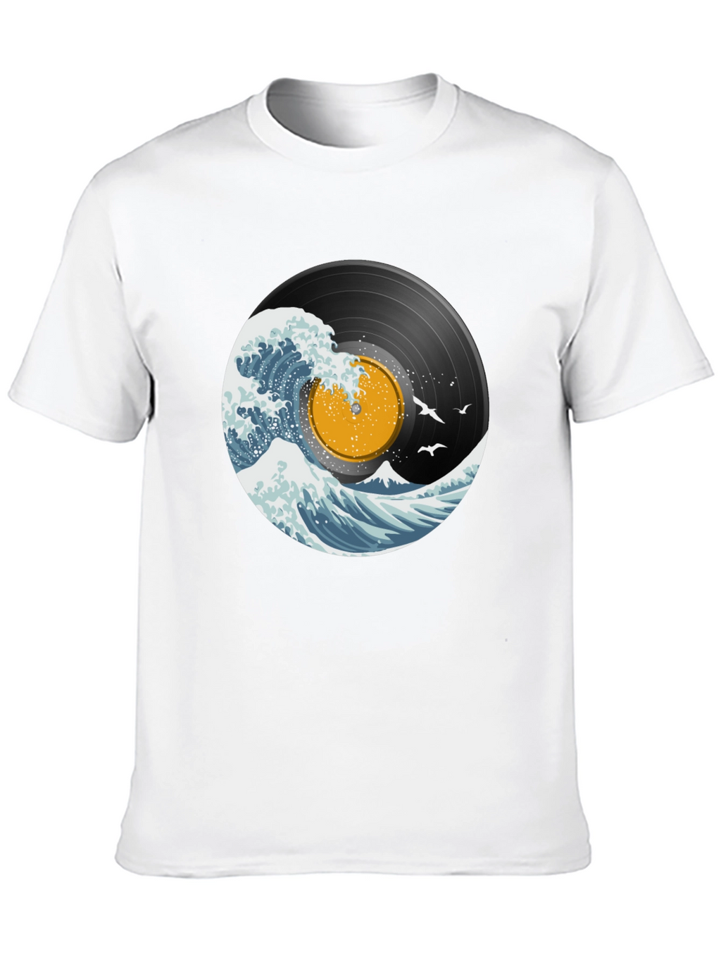 Vinyl Wave Graphic T-Shirt