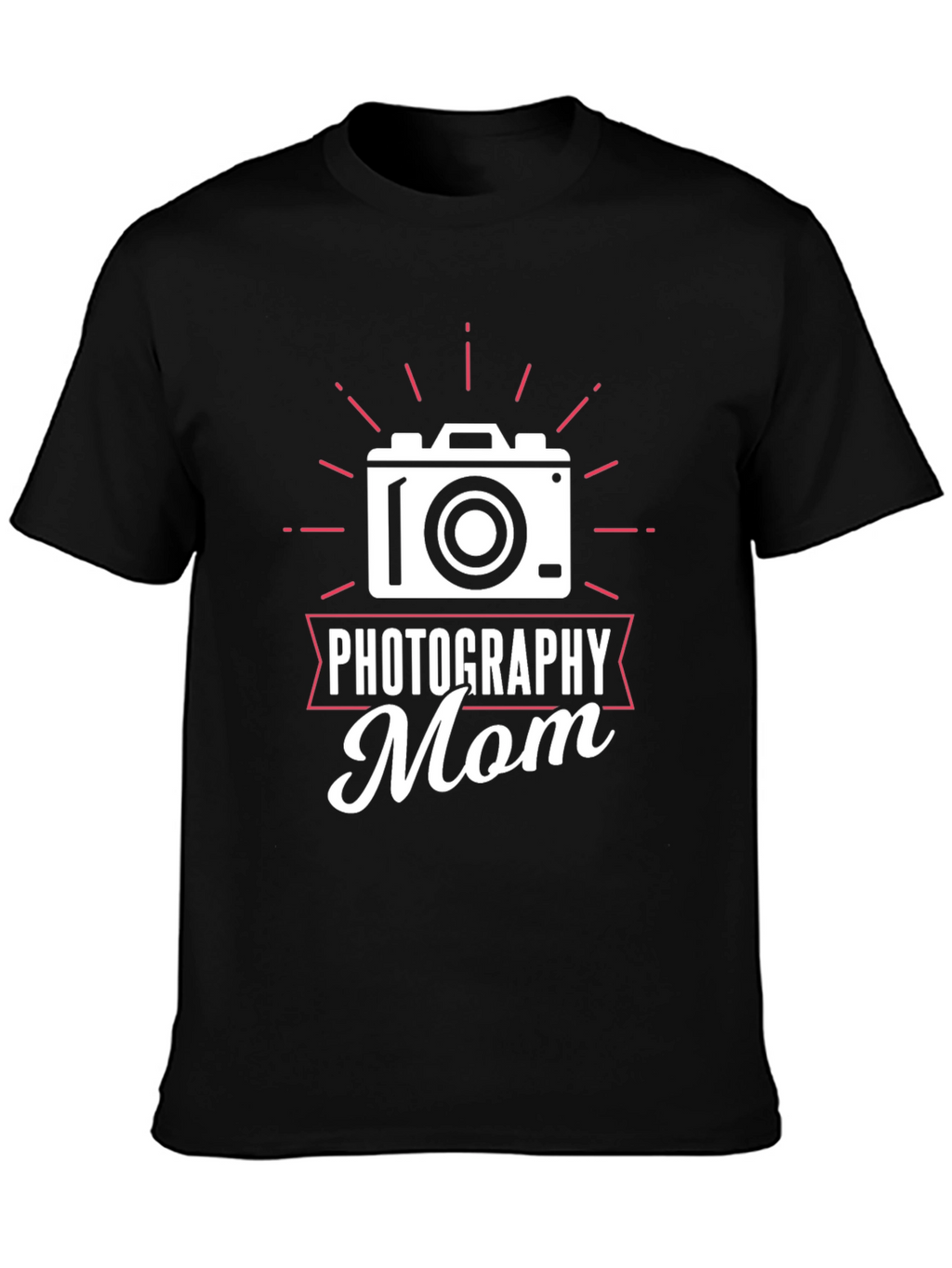 Photography Mom Graphic Tee - Black
