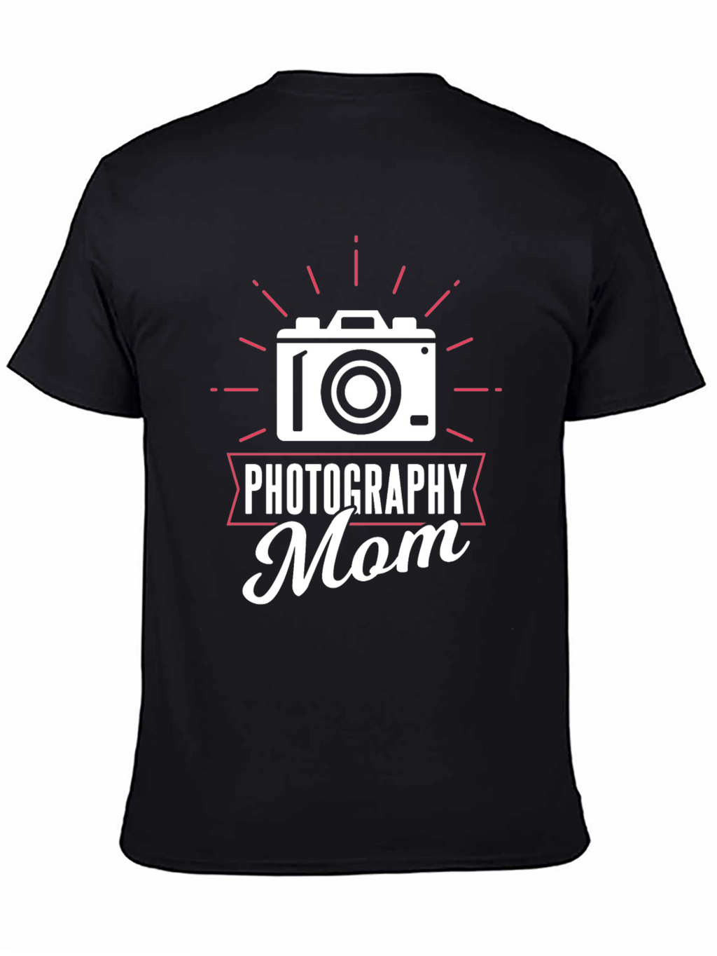 Photography Mom Graphic Tee - Black