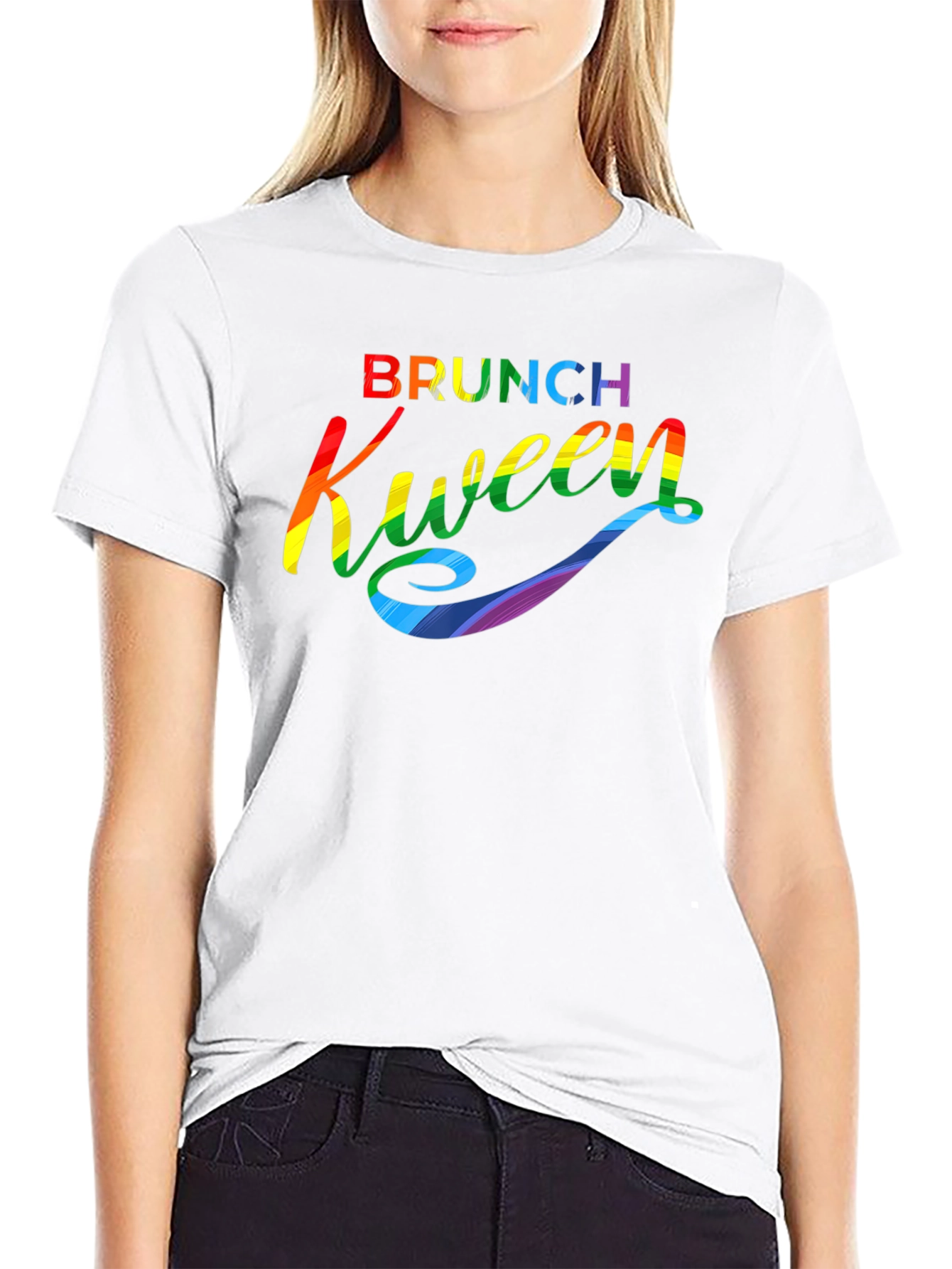 Brunch Kween Pride T-Shirt - Rainbow Graphic Tee