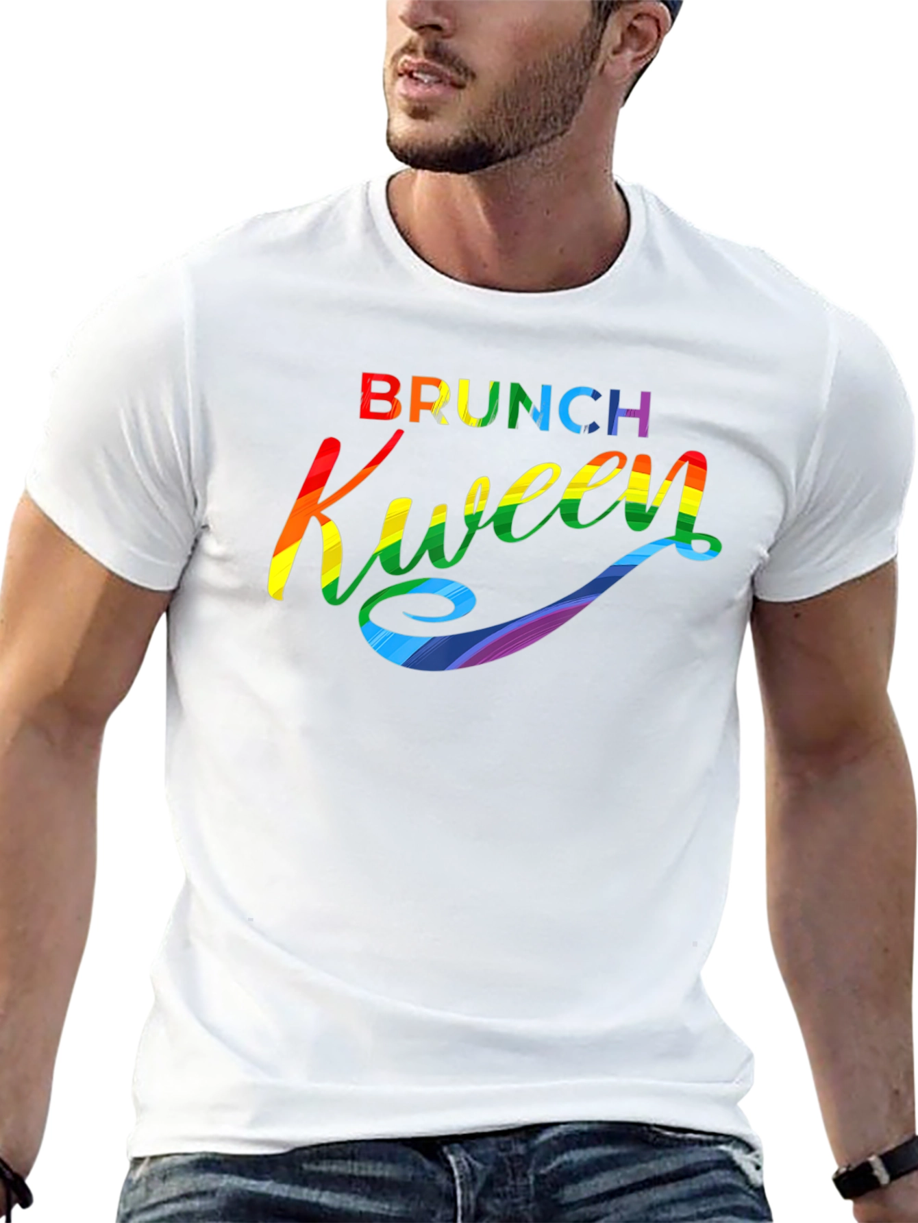 Brunch Kween Pride T-Shirt - Rainbow Graphic Tee