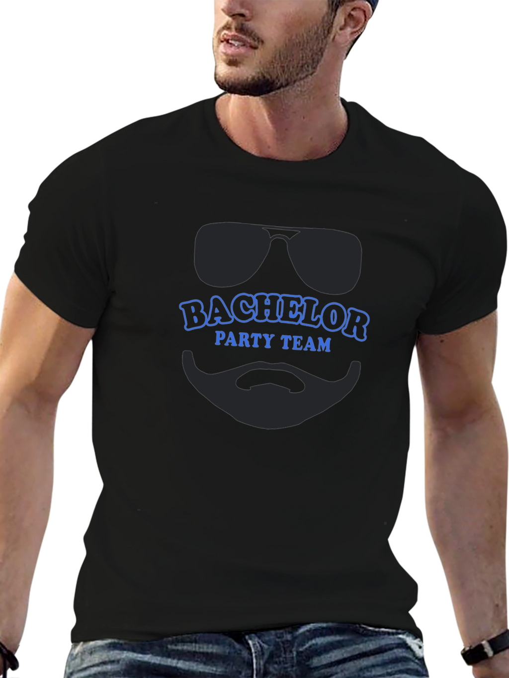 Bachelor Party Team T-Shirt - Black