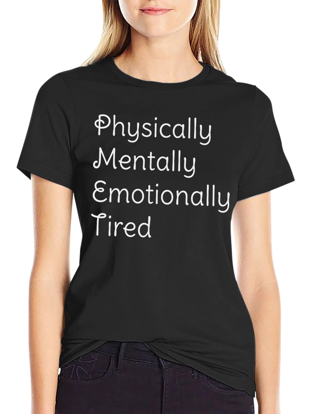 Tired Graphic Tee - Black