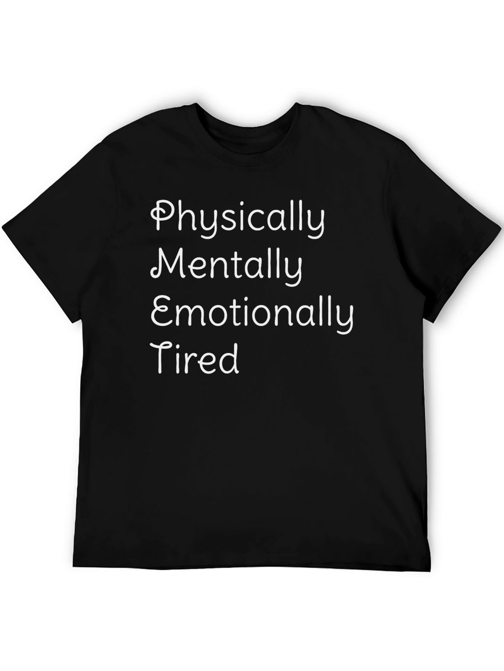 Tired Graphic Tee - Black