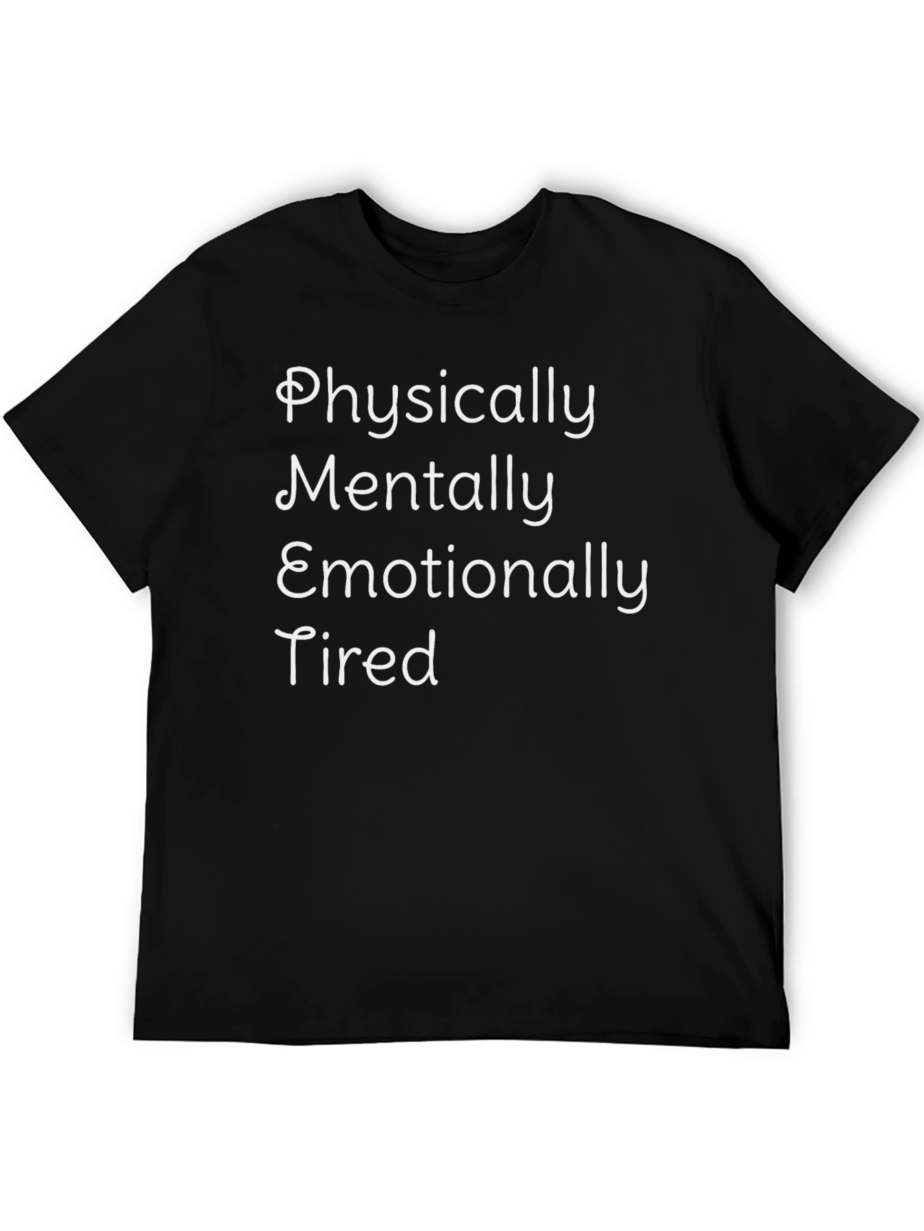 Tired Graphic Tee - Black