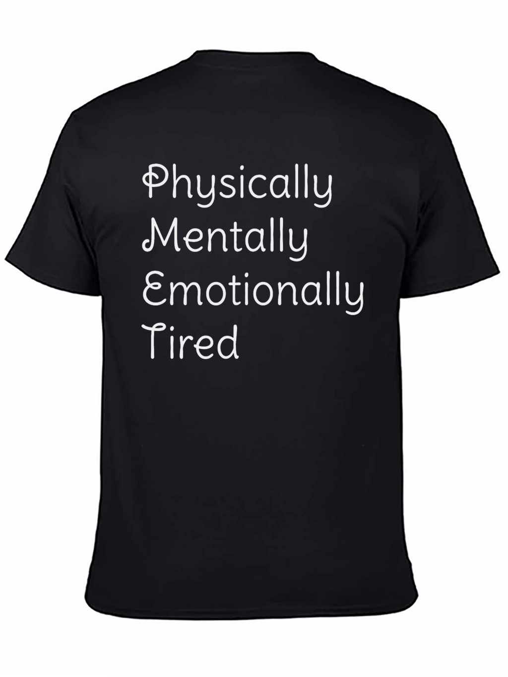 Tired Graphic Tee - Black