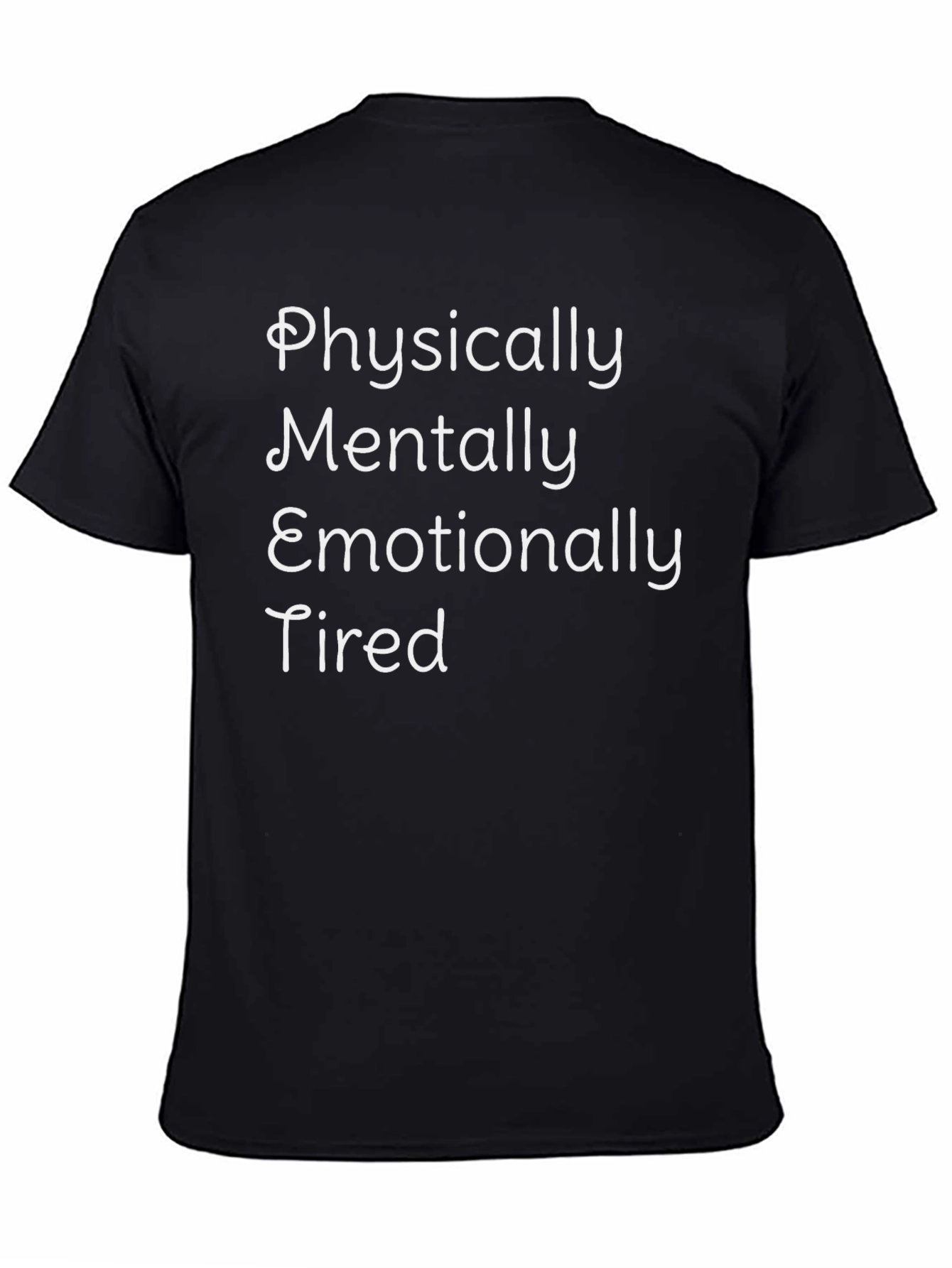 Tired Graphic Tee - Black