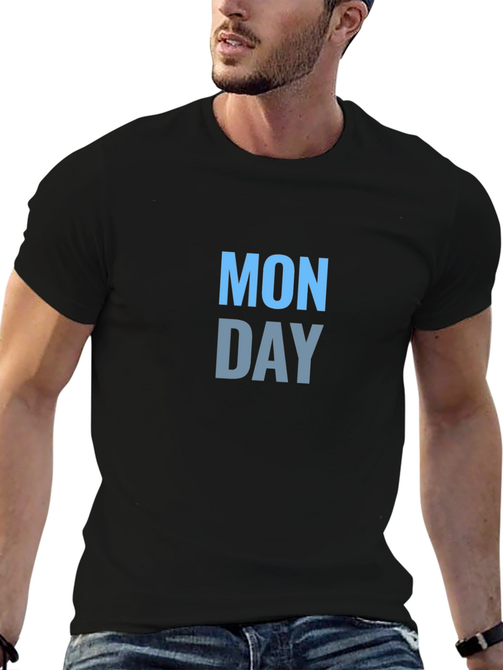 Monday Graphic Tee - Black Short Sleeve