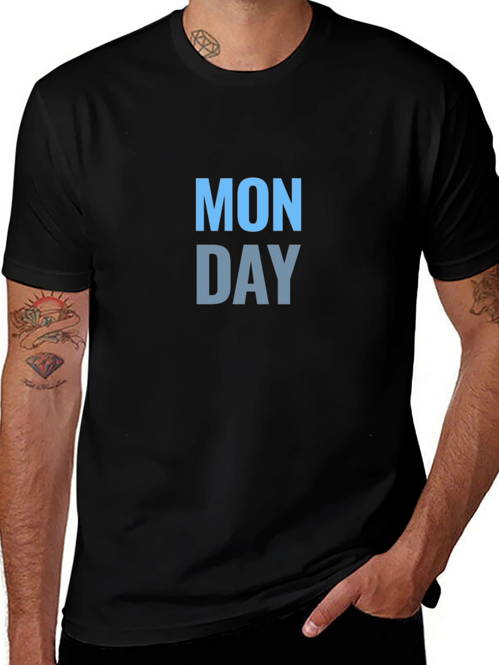 Monday Graphic Tee - Black Short Sleeve