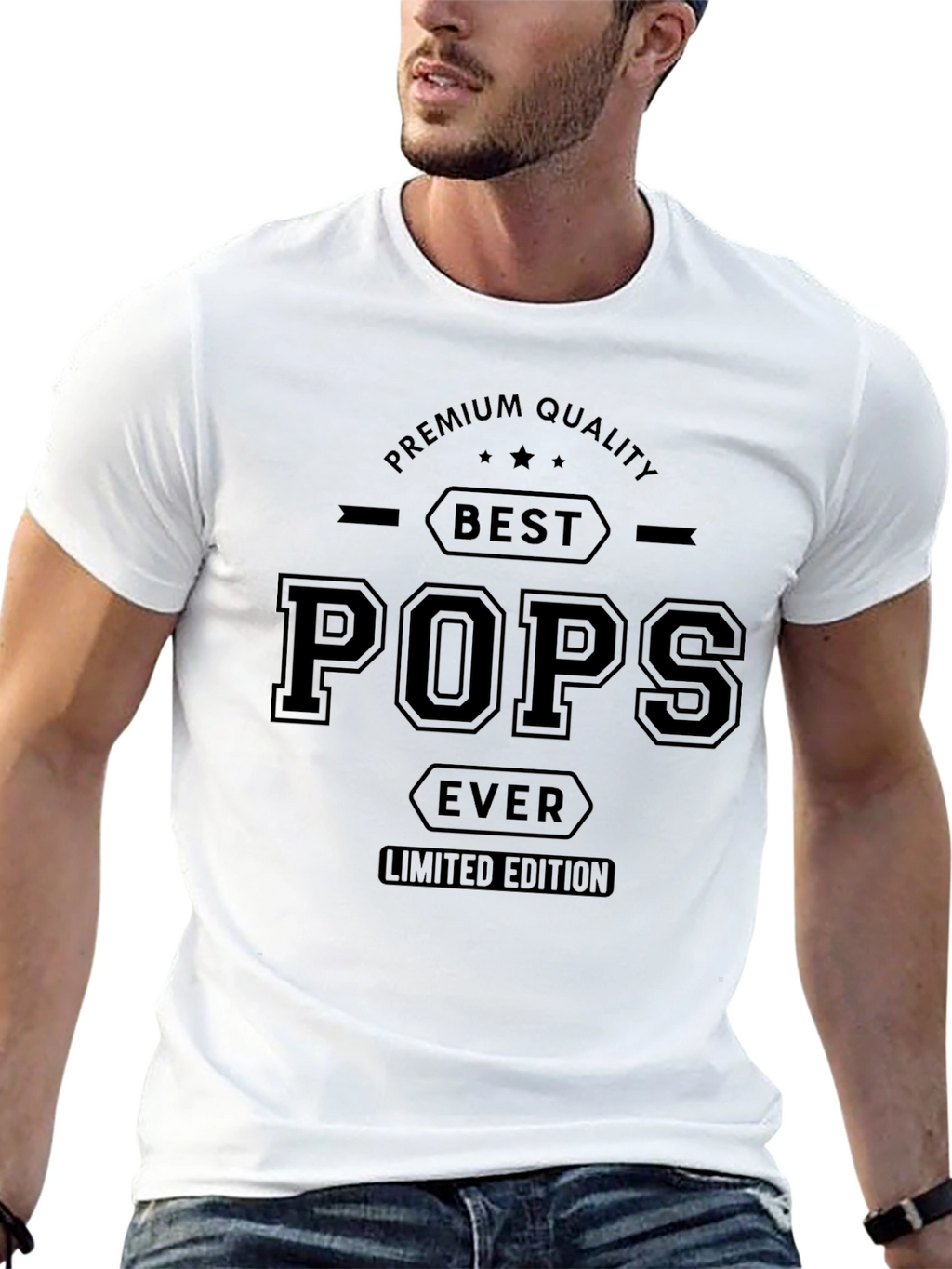 Best Pops Ever Premium Quality T-Shirt