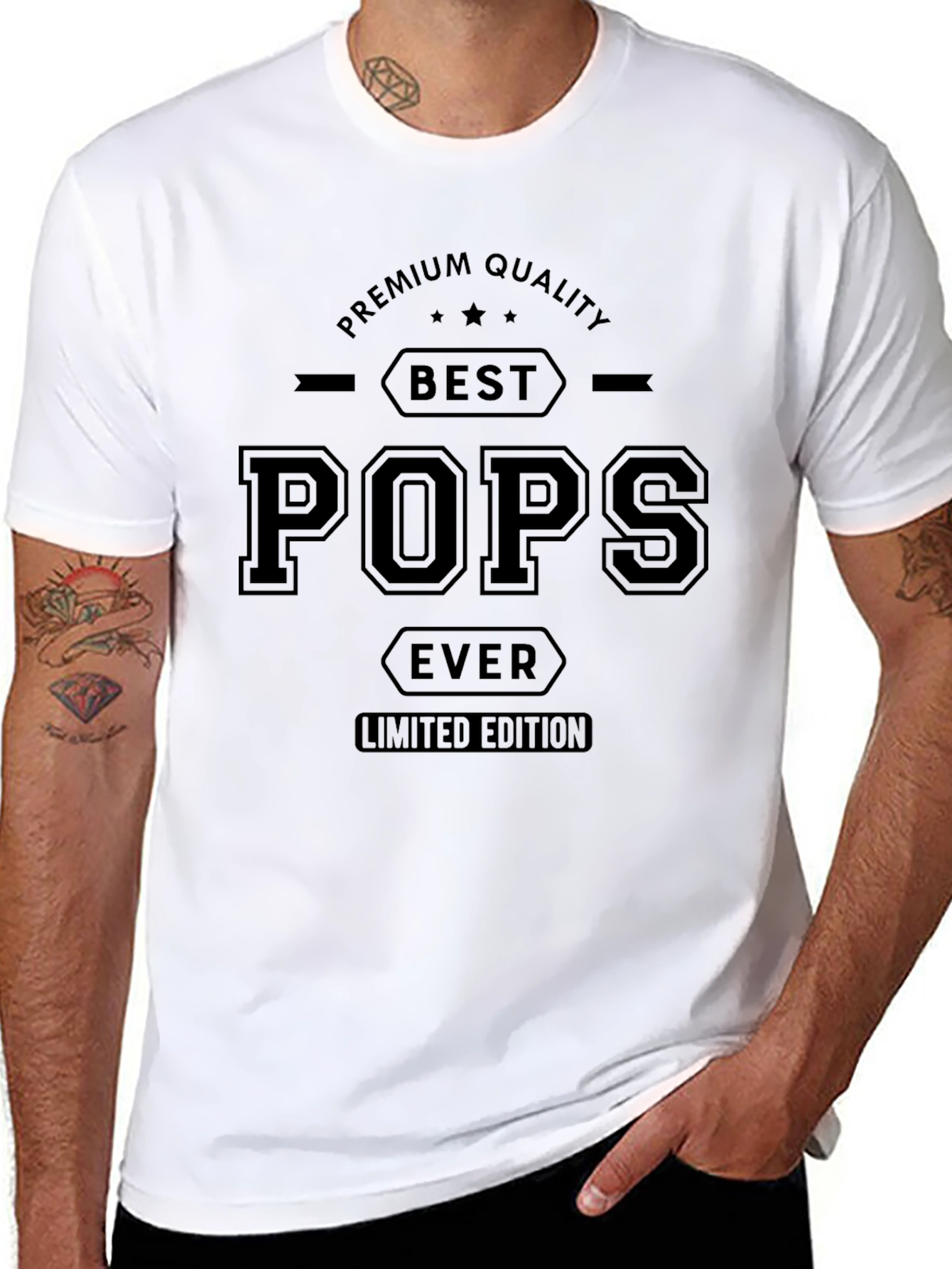 Best Pops Ever Premium Quality T-Shirt