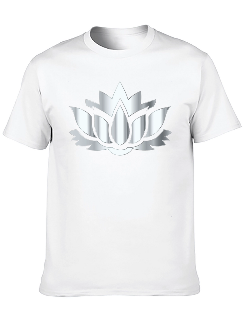 Lotus Flower Graphic Black T-Shirt