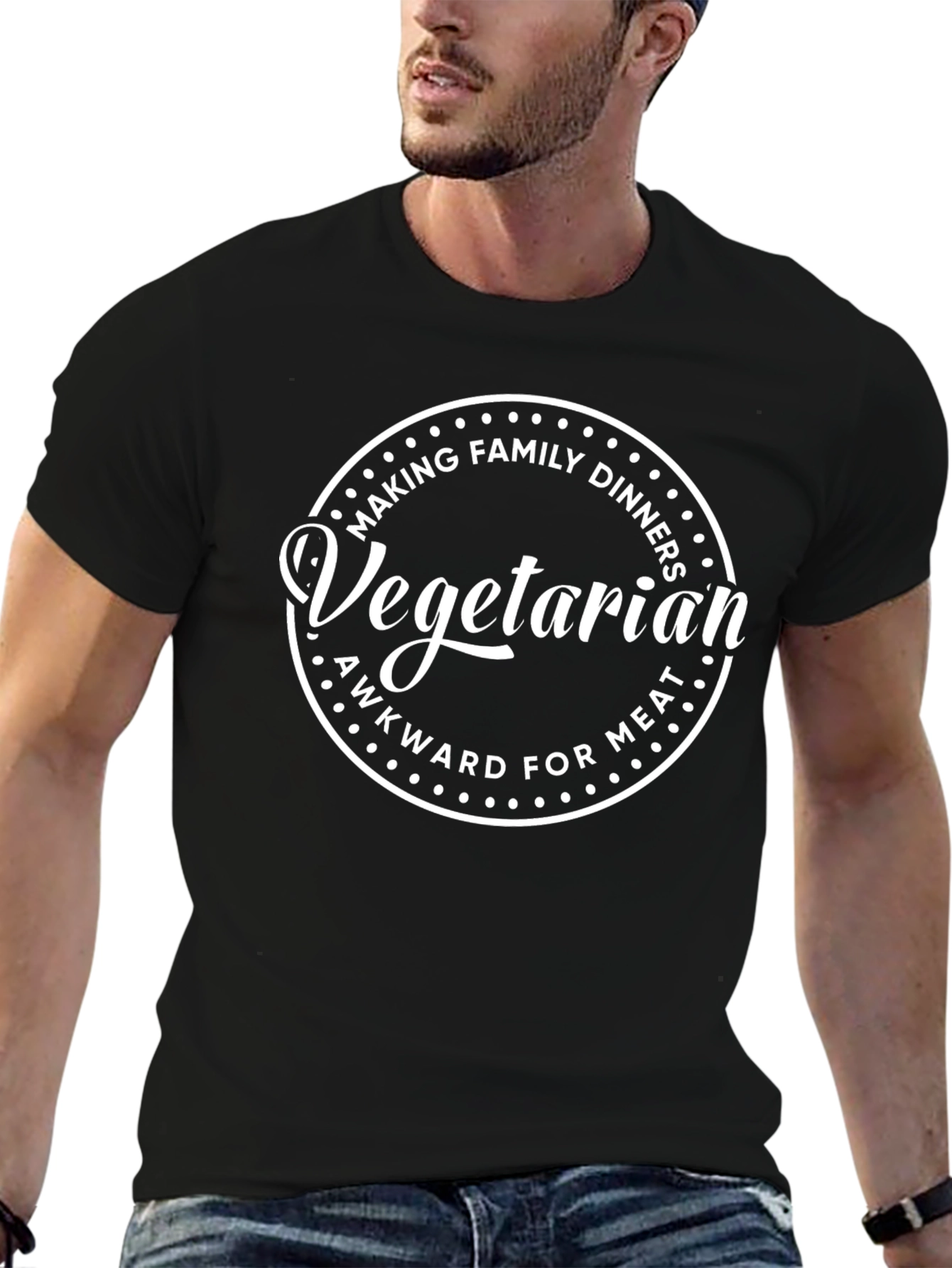 Vegetarian Awkward for Meat Family Dinner Tee