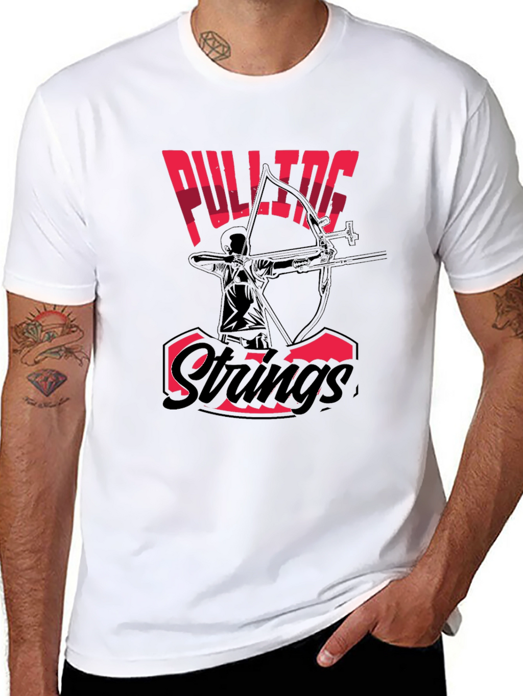 Pulling Strings Archery Graphic T-Shirt