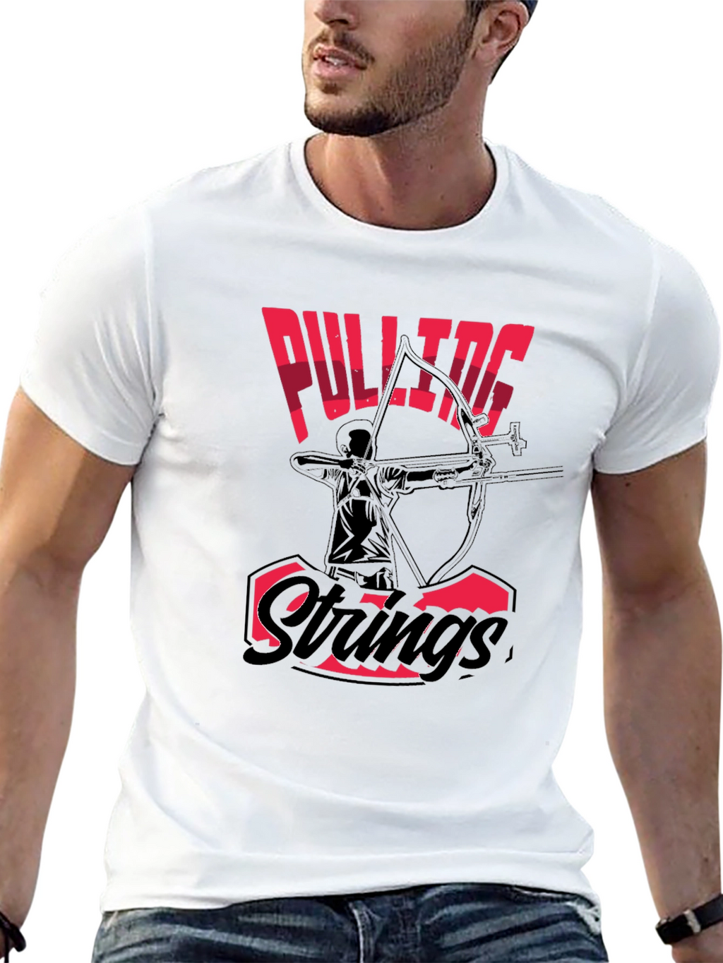Pulling Strings Archery Graphic T-Shirt