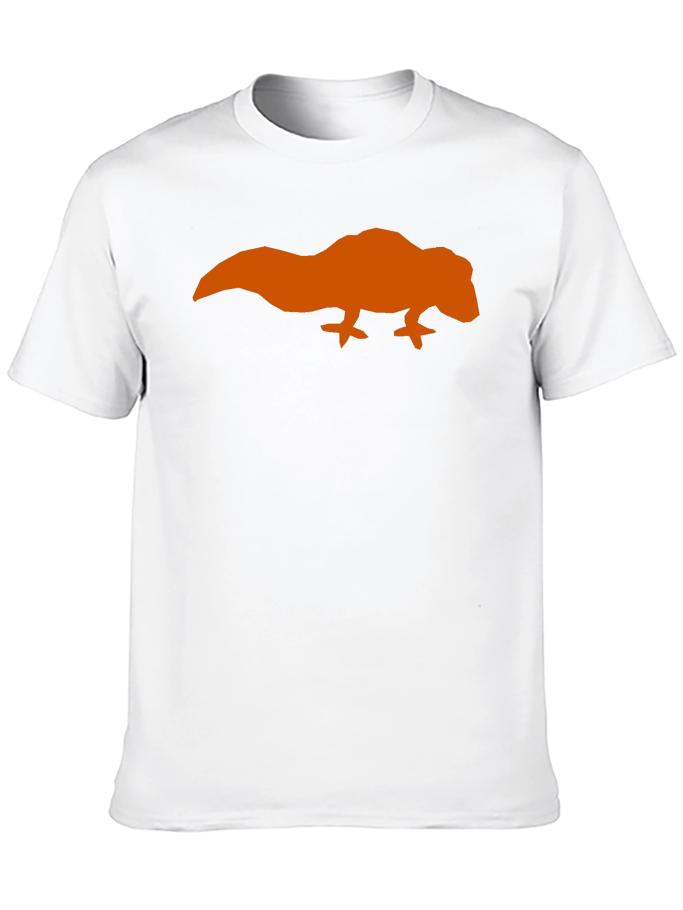 Orange Lizard Graphic Black T-Shirt