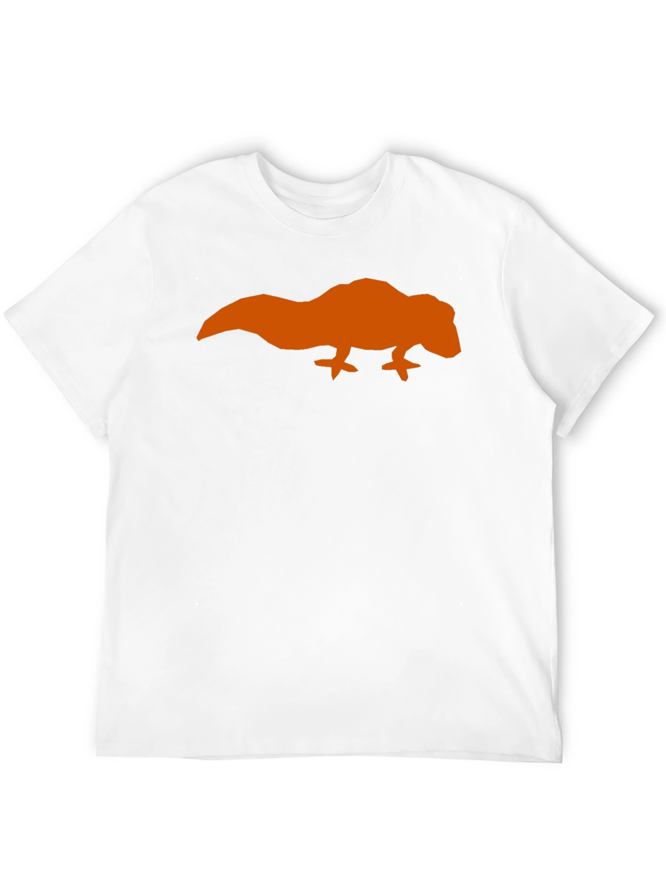 Orange Lizard Graphic Black T-Shirt