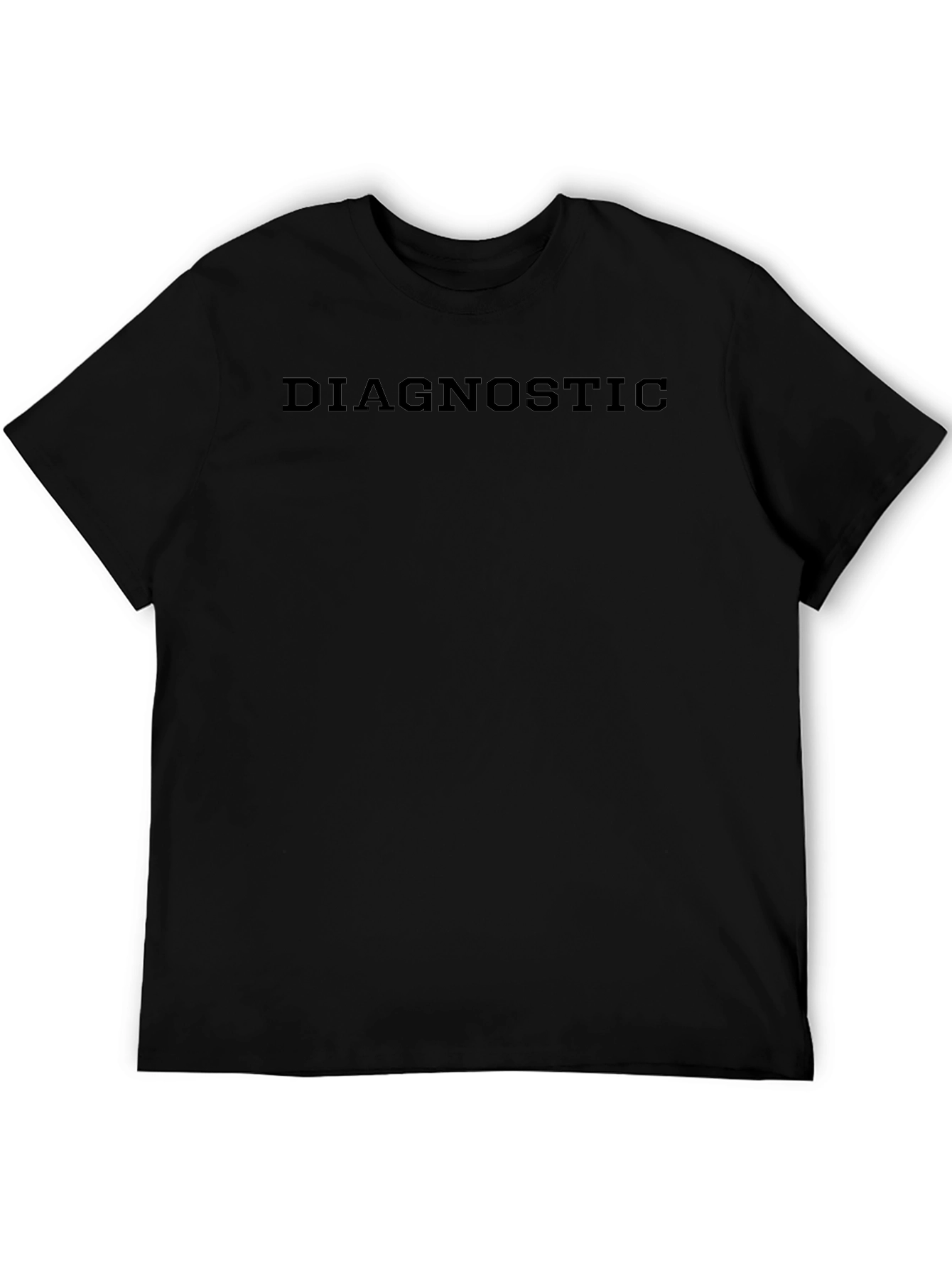 Diagnostic Black T-Shirt Casual Wear