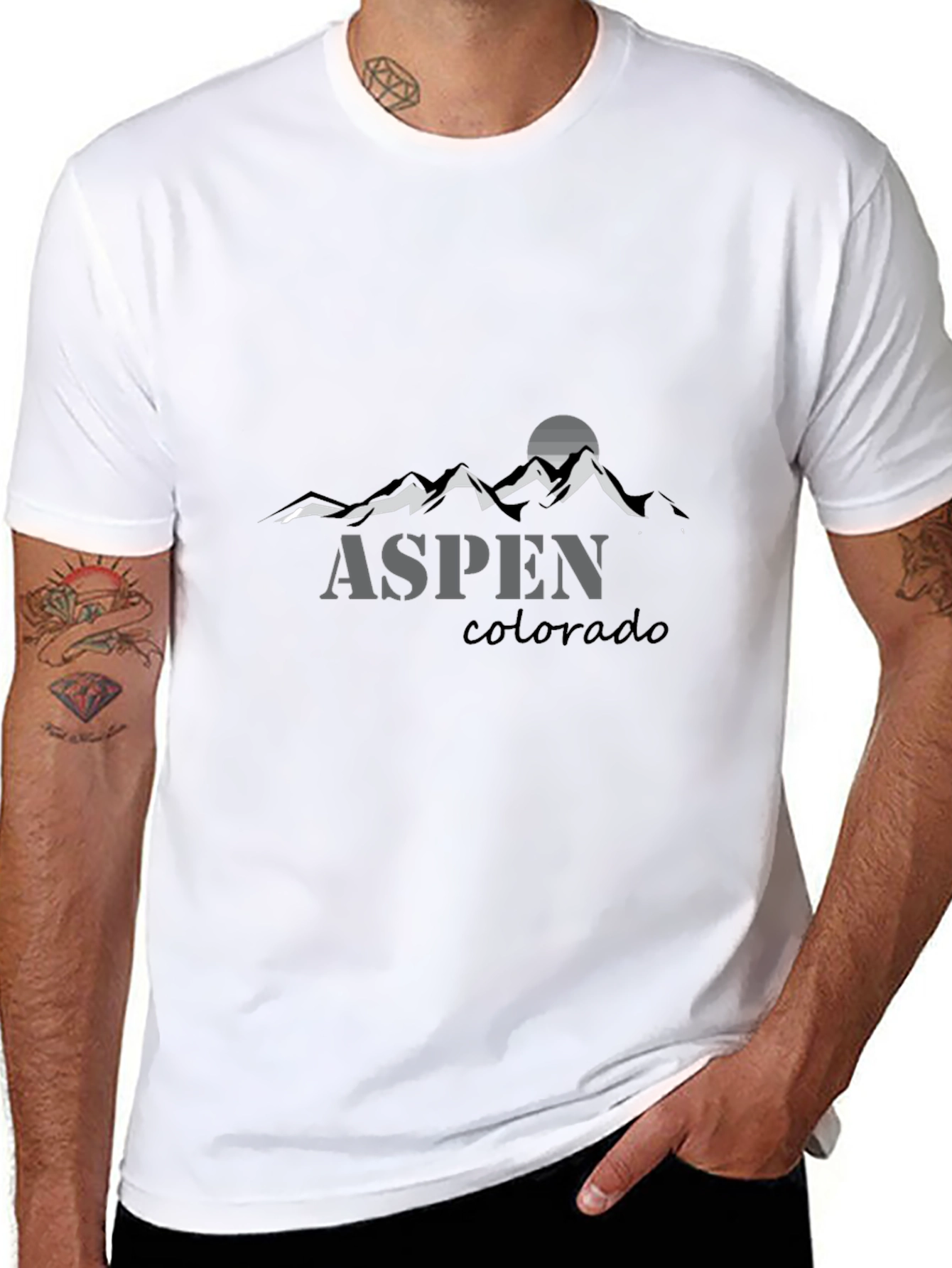 Aspen Colorado Graphic Tee - Mountain Design T-Shirt