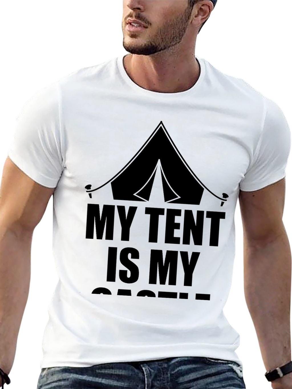 My Tent Is My Castle Graphic T-Shirt