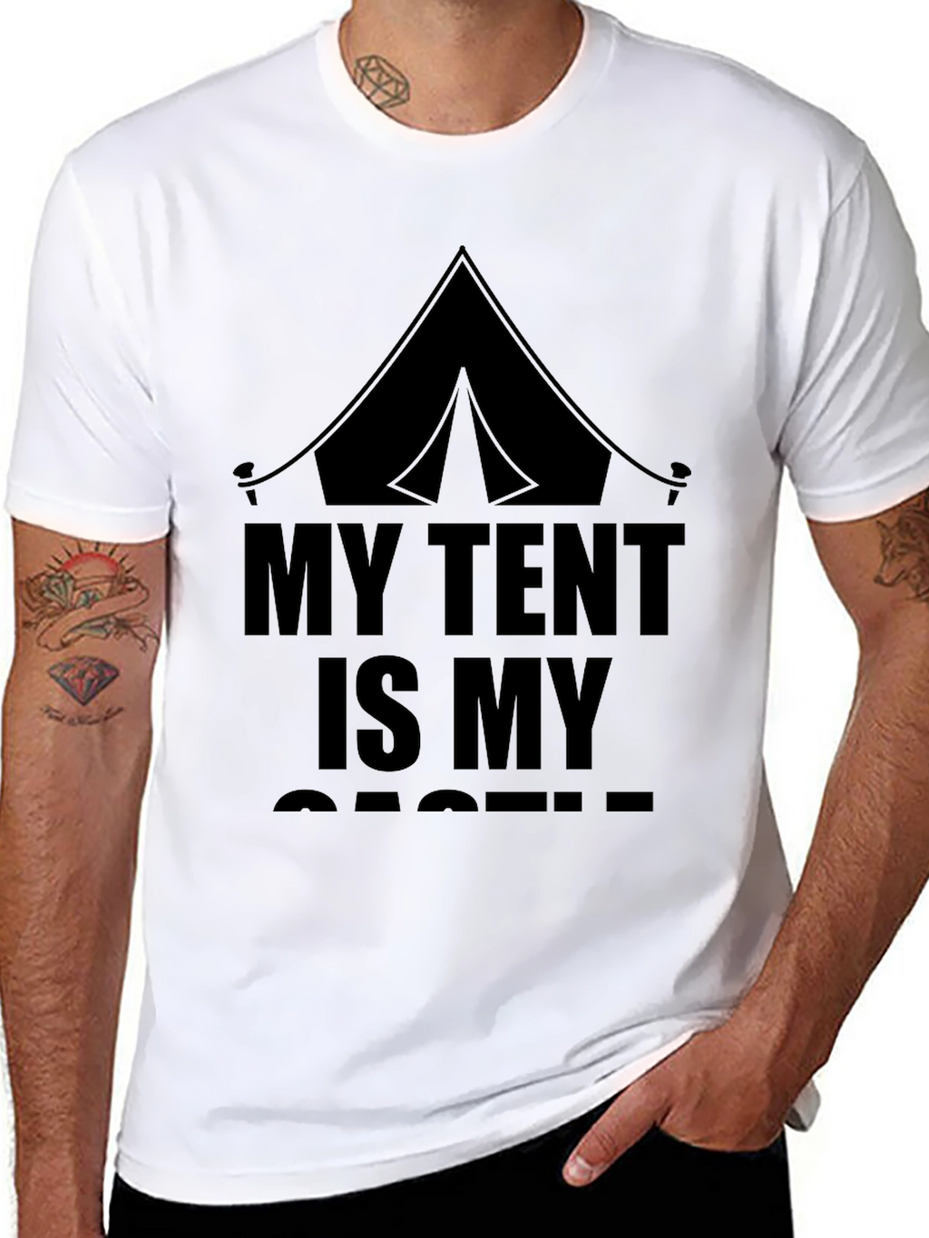 My Tent Is My Castle Graphic T-Shirt