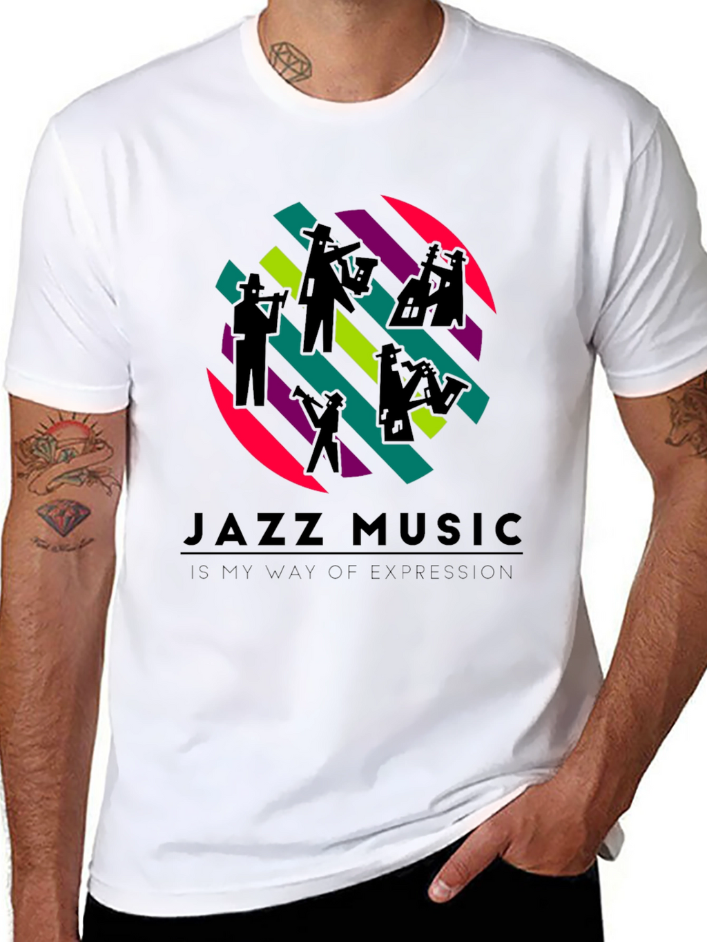 Jazz Music Expression T-Shirt