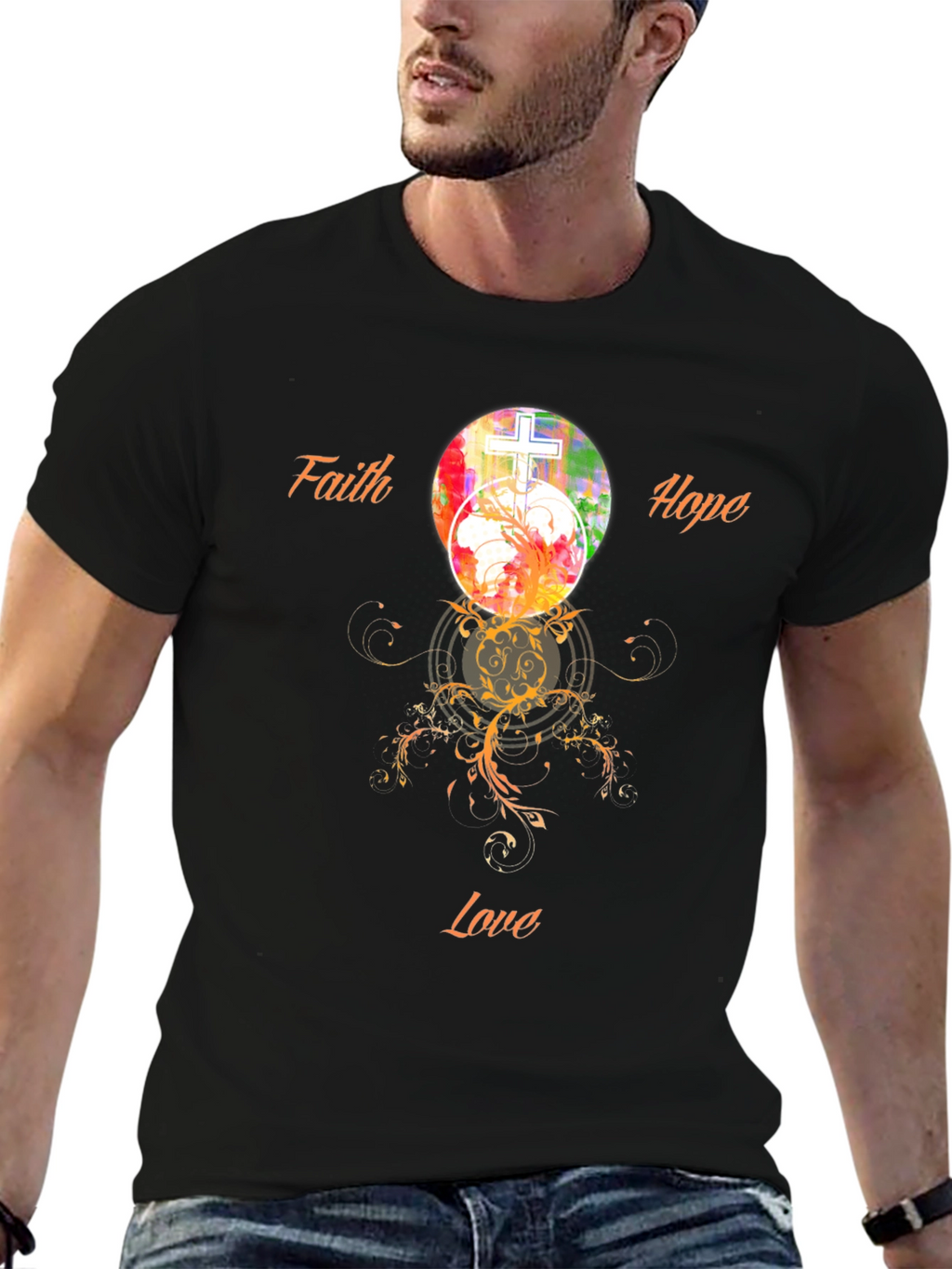 Faith Hope Love Graphic T-Shirt