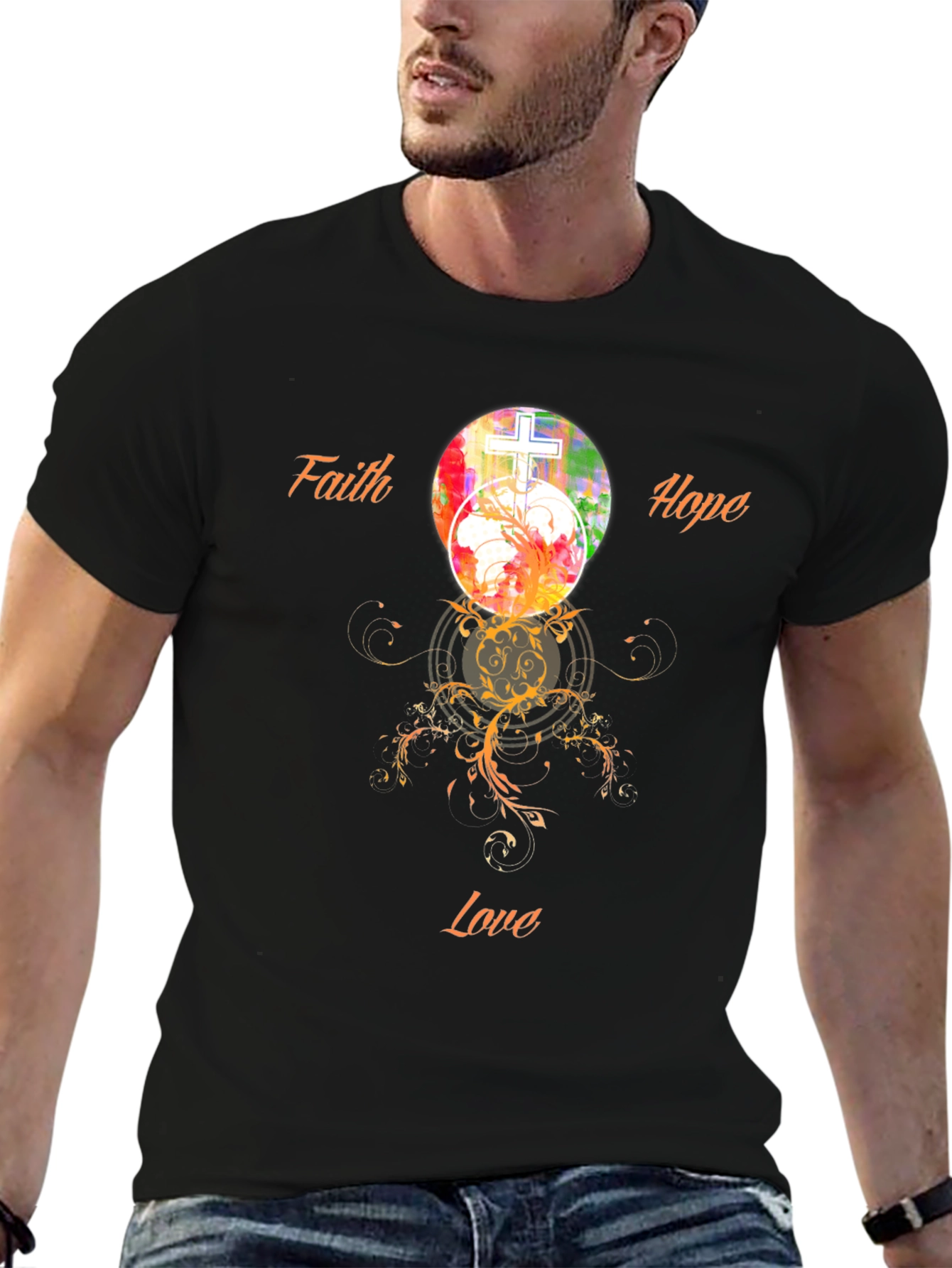 Faith Hope Love Graphic T-Shirt