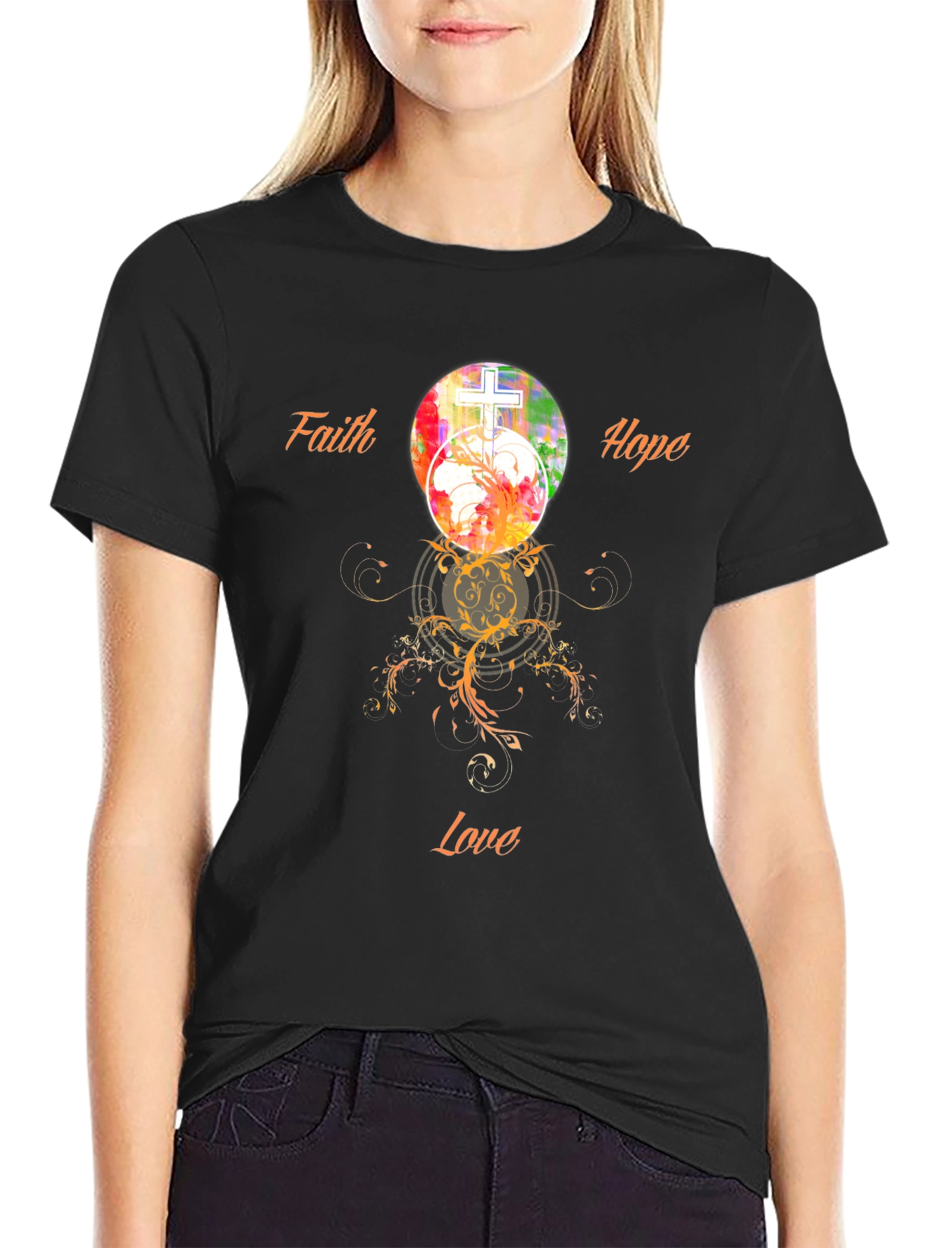 Faith Hope Love Graphic T-Shirt