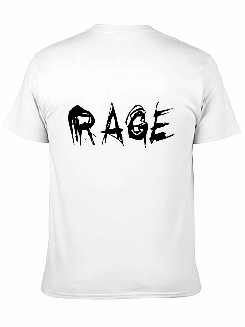 Rage Graphic Print T-Shirt - Black Cotton Tee