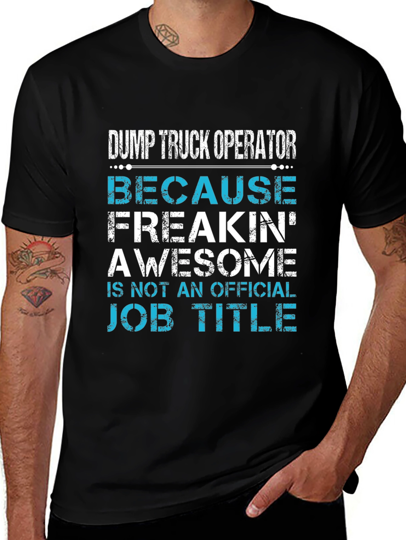 Dump Truck Operator Awesome Job Title T-Shirt