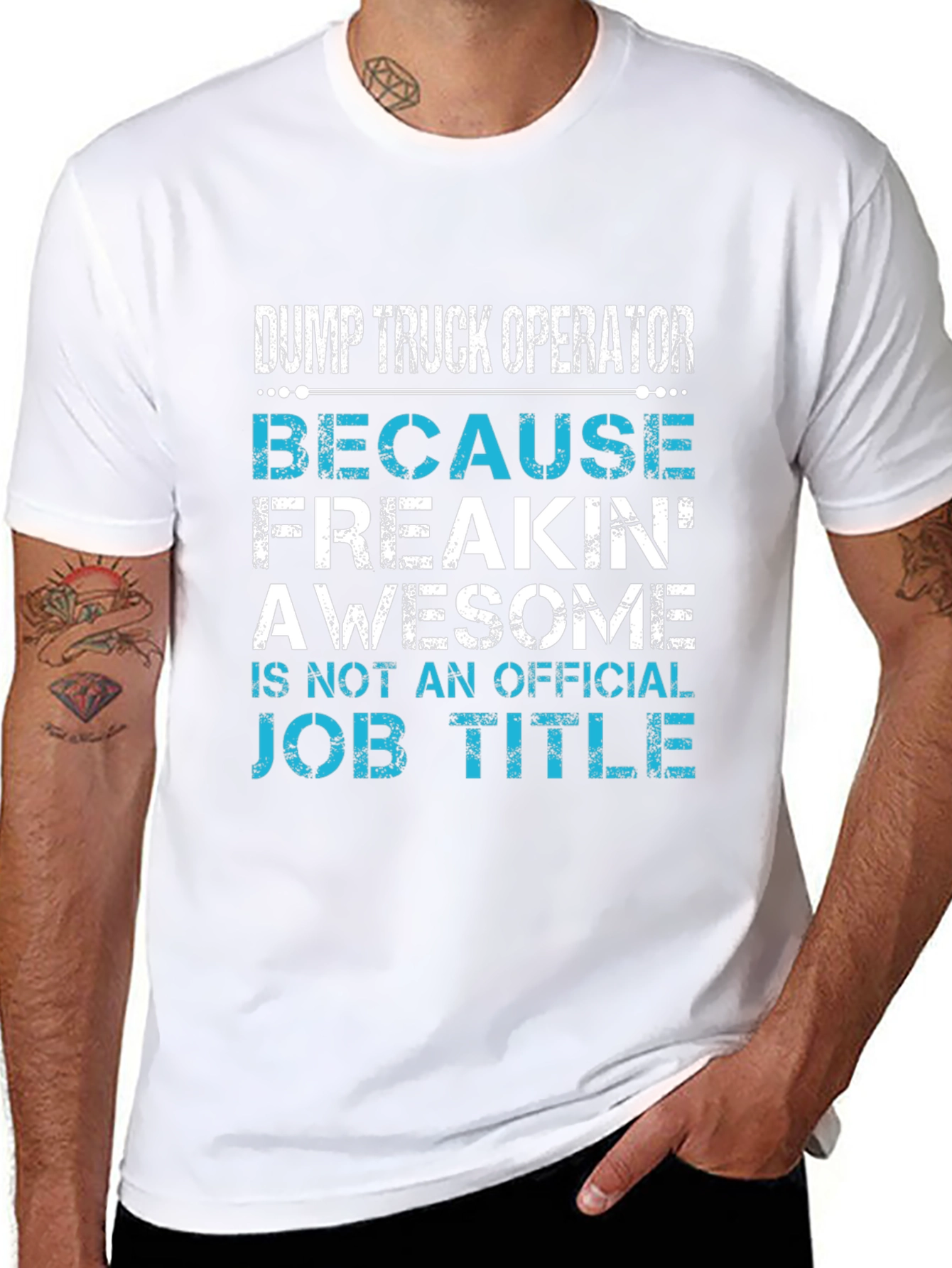 Dump Truck Operator Awesome Job Title T-Shirt