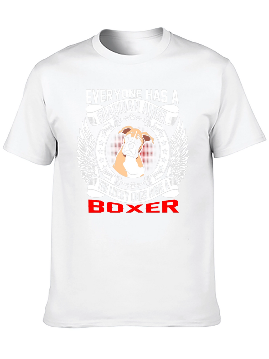 Boxer Dog Guardian Angel T-Shirt