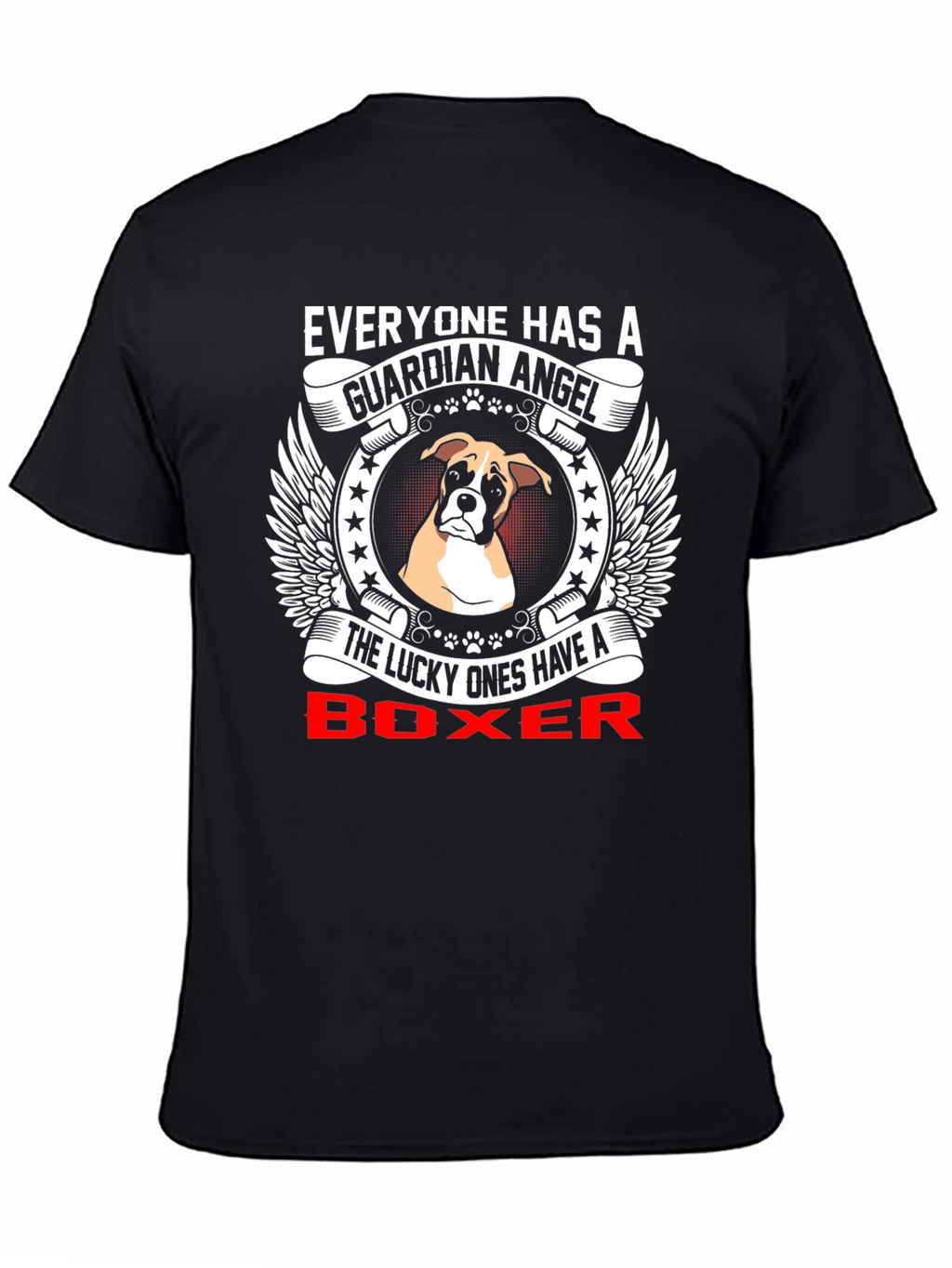 Boxer Dog Guardian Angel T-Shirt