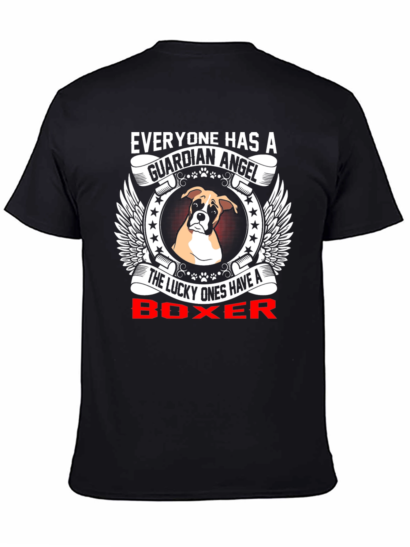Boxer Dog Guardian Angel T-Shirt