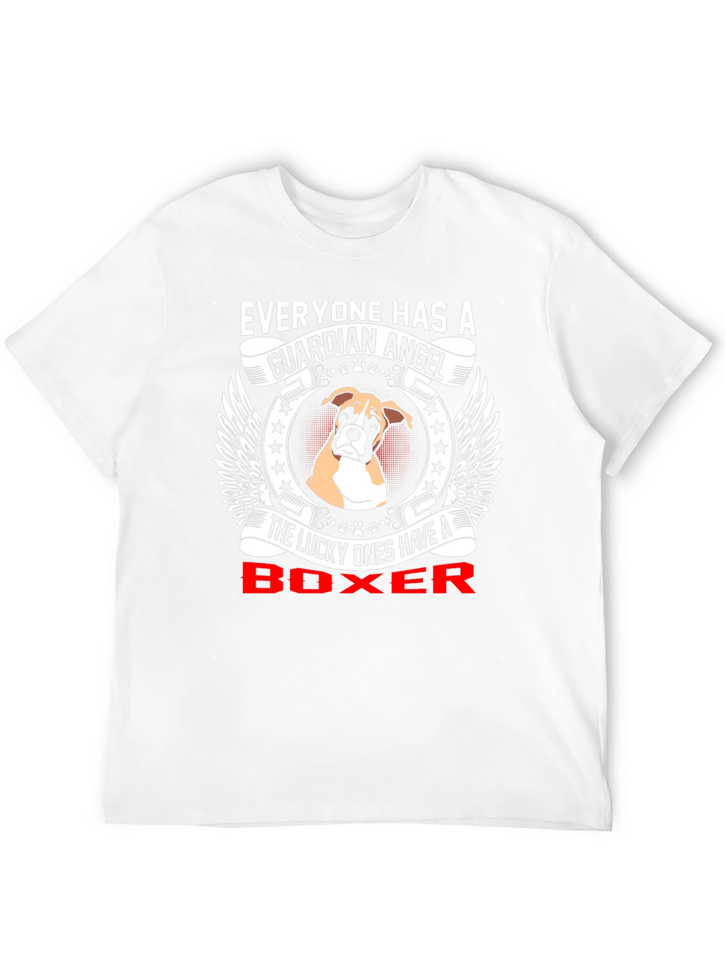 Boxer Dog Guardian Angel T-Shirt