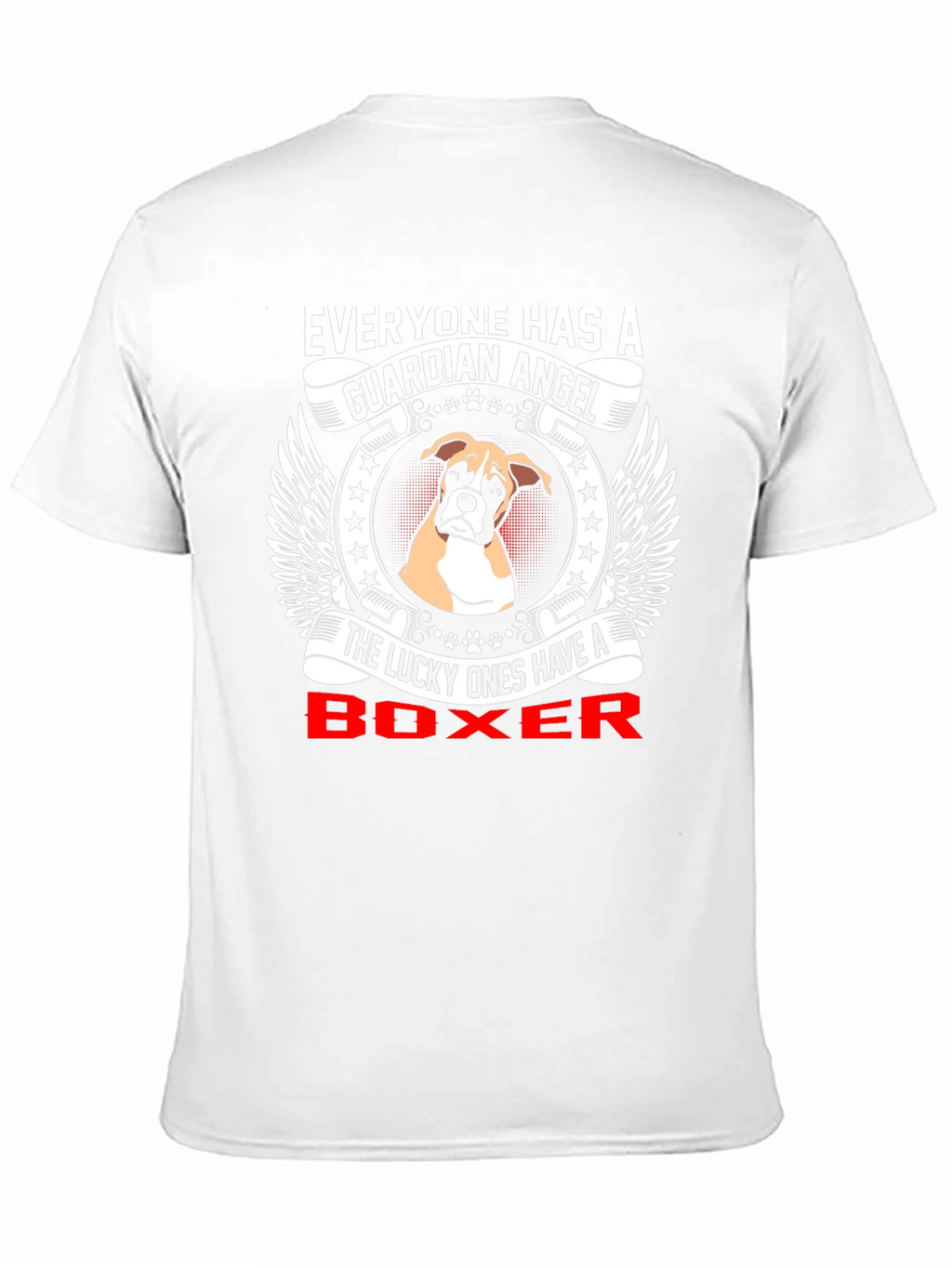 Boxer Dog Guardian Angel T-Shirt