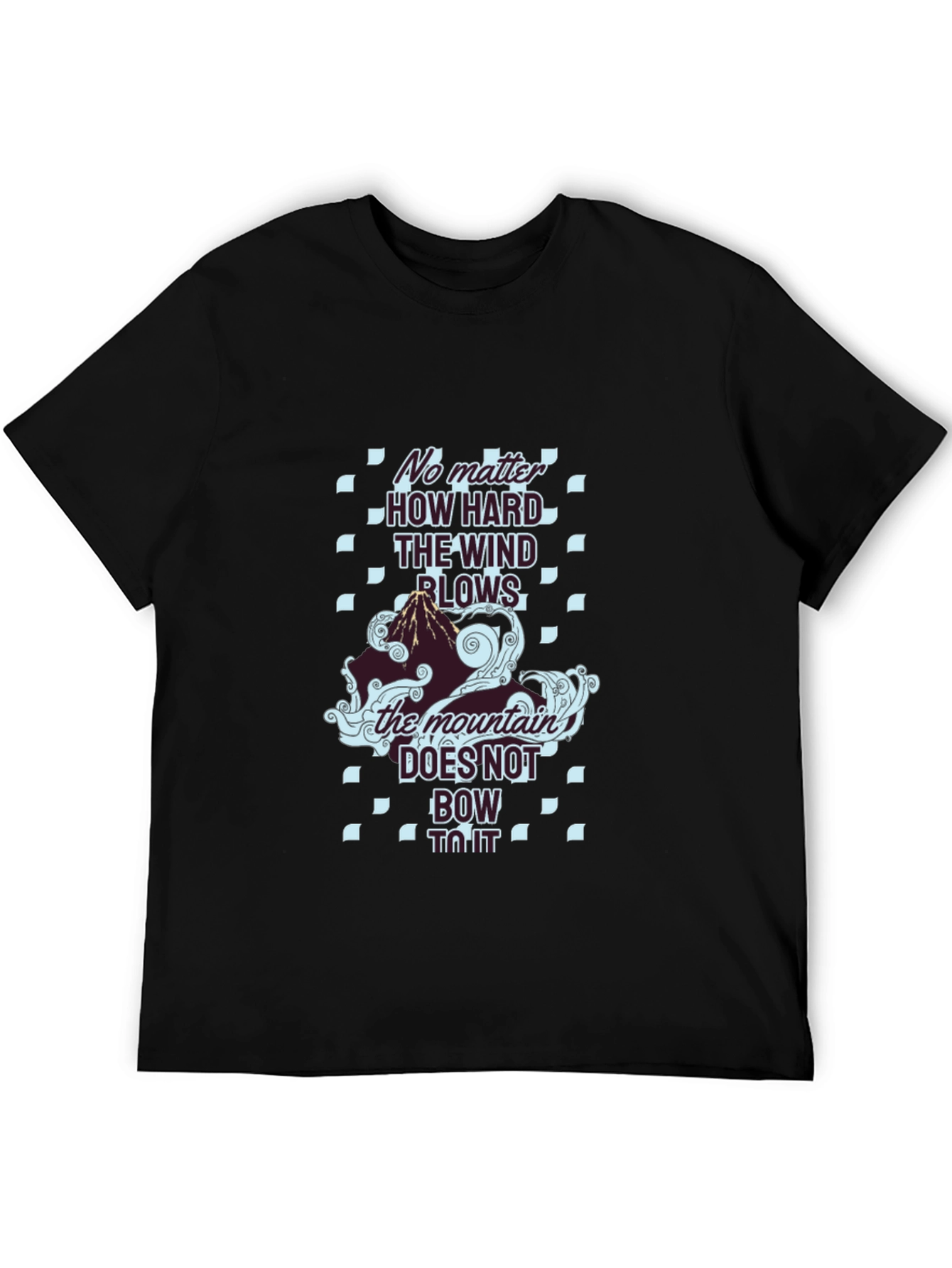 Mountain Graphic Tee - The Wind Blows Black T-Shirt