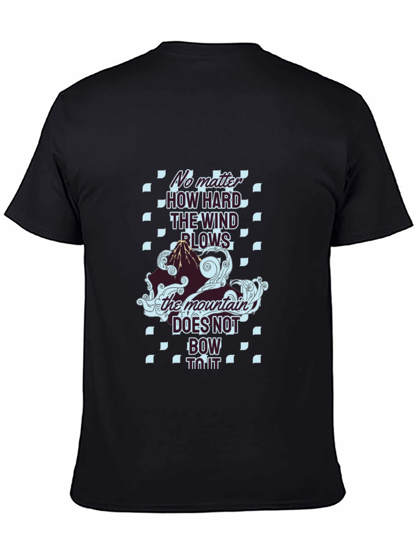 Mountain Graphic Tee - The Wind Blows Black T-Shirt