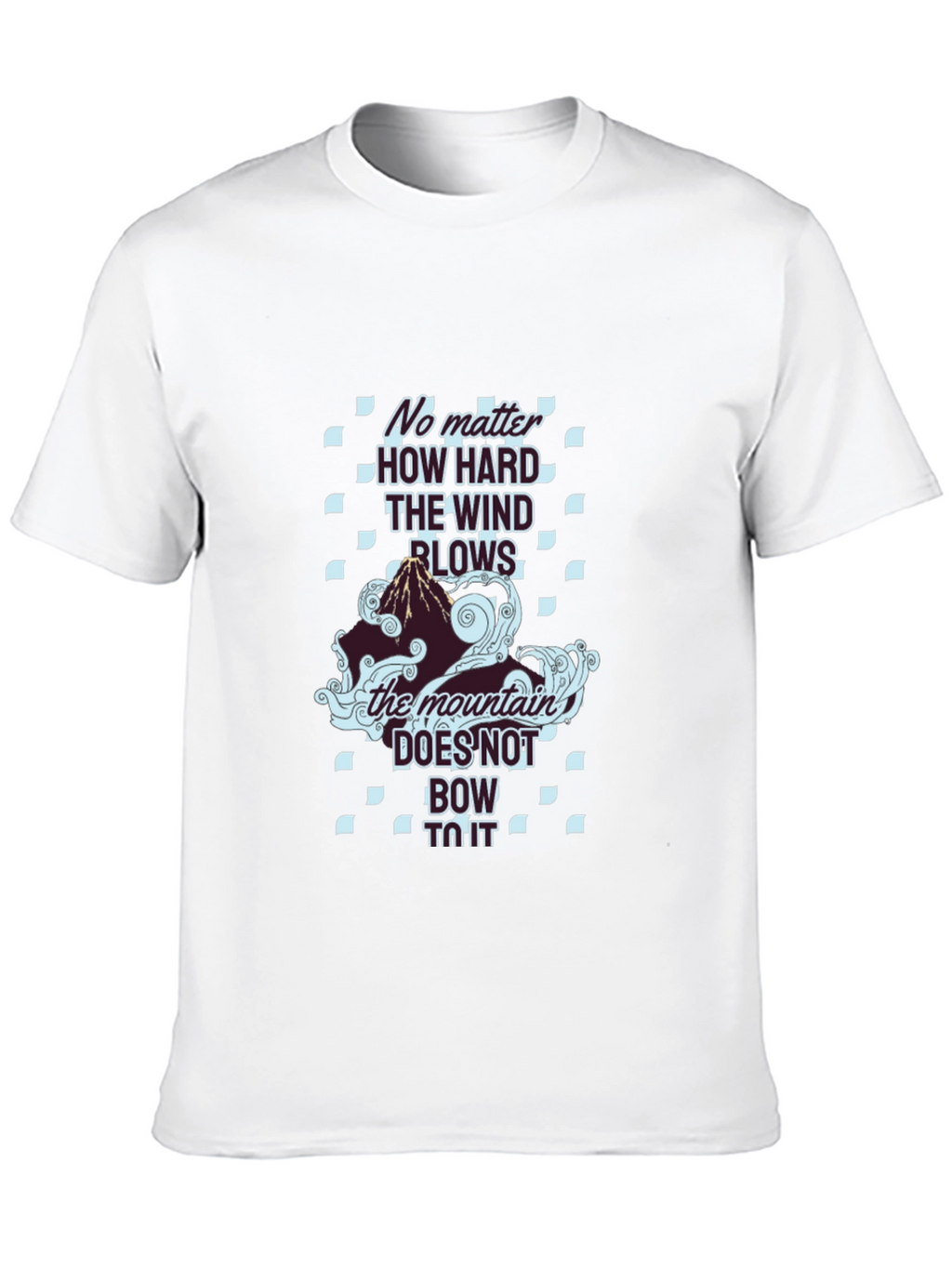 Mountain Graphic Tee - The Wind Blows Black T-Shirt