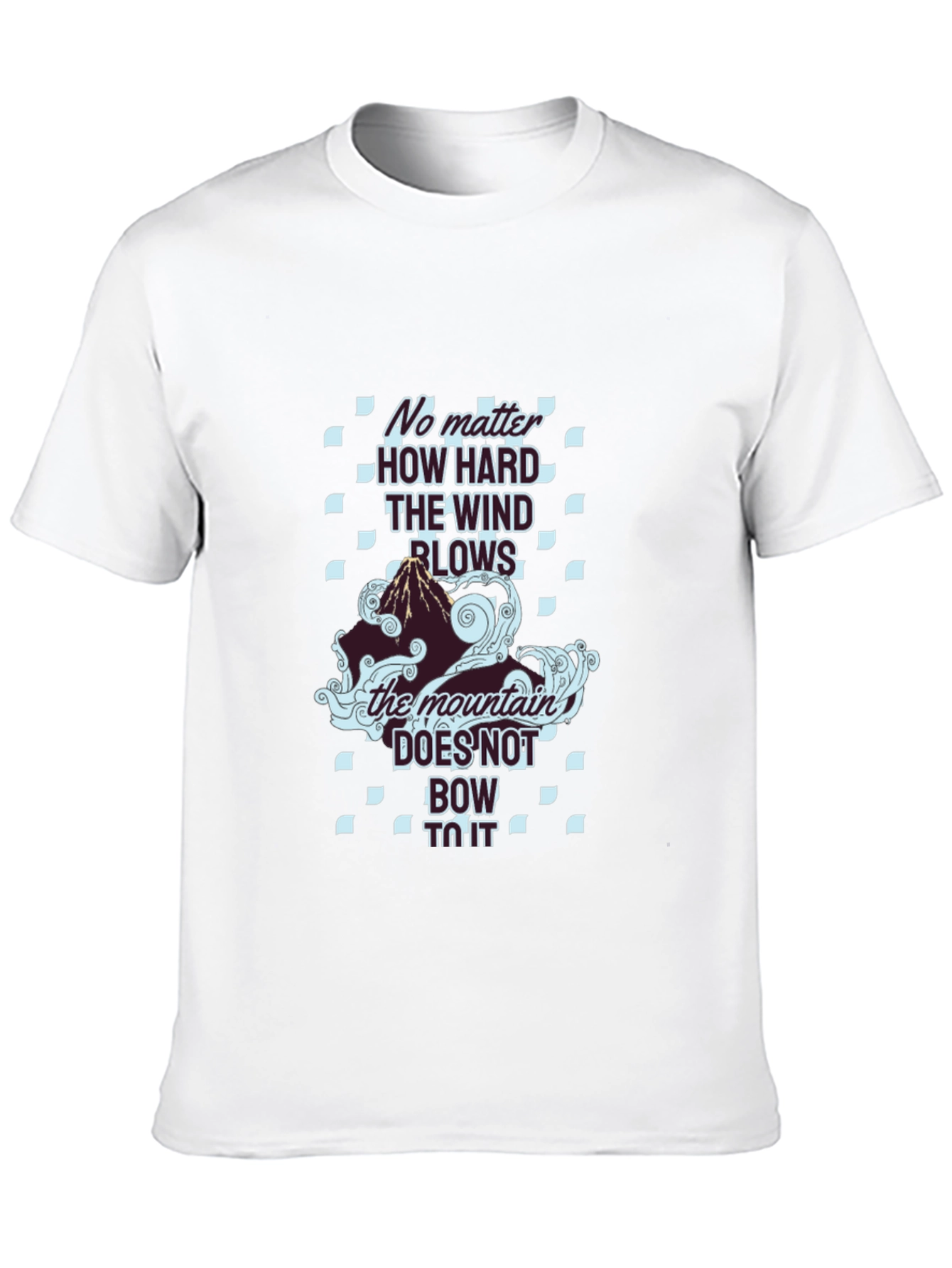 Mountain Graphic Tee - The Wind Blows Black T-Shirt