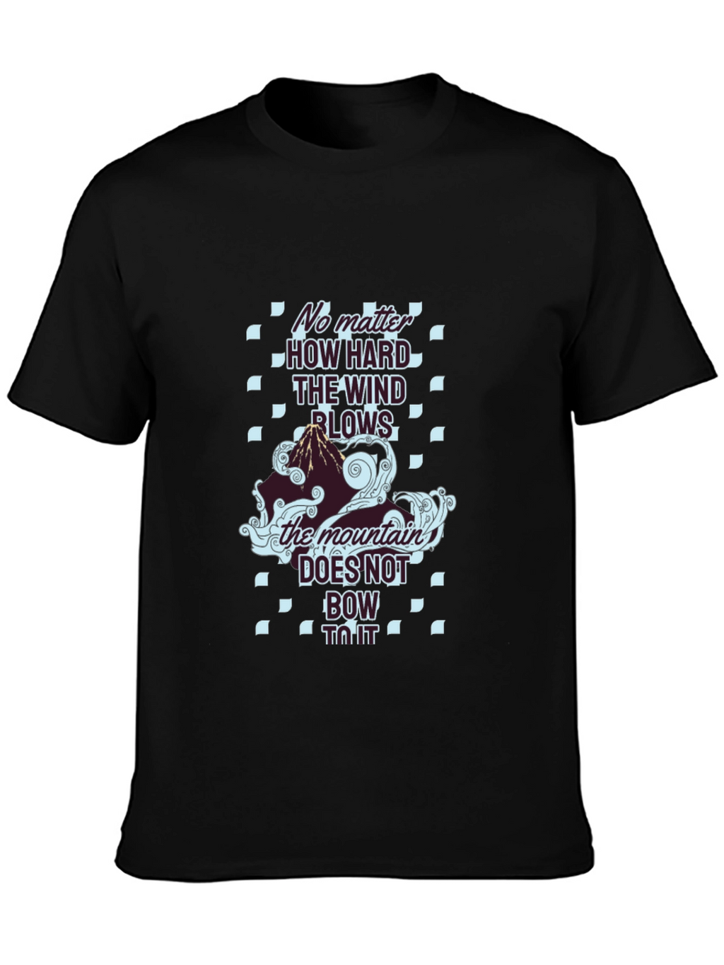 Mountain Graphic Tee - The Wind Blows Black T-Shirt