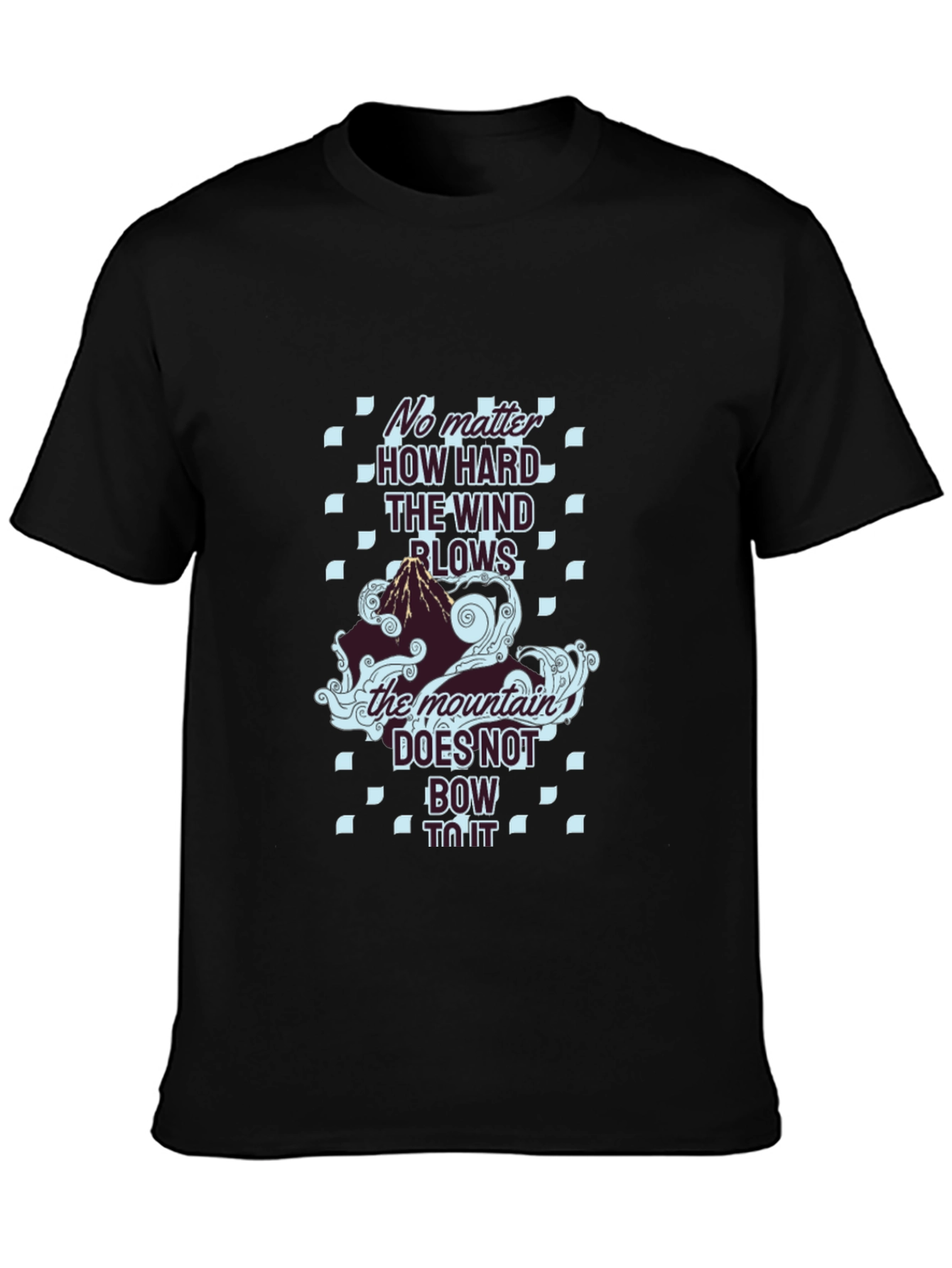Mountain Graphic Tee - The Wind Blows Black T-Shirt