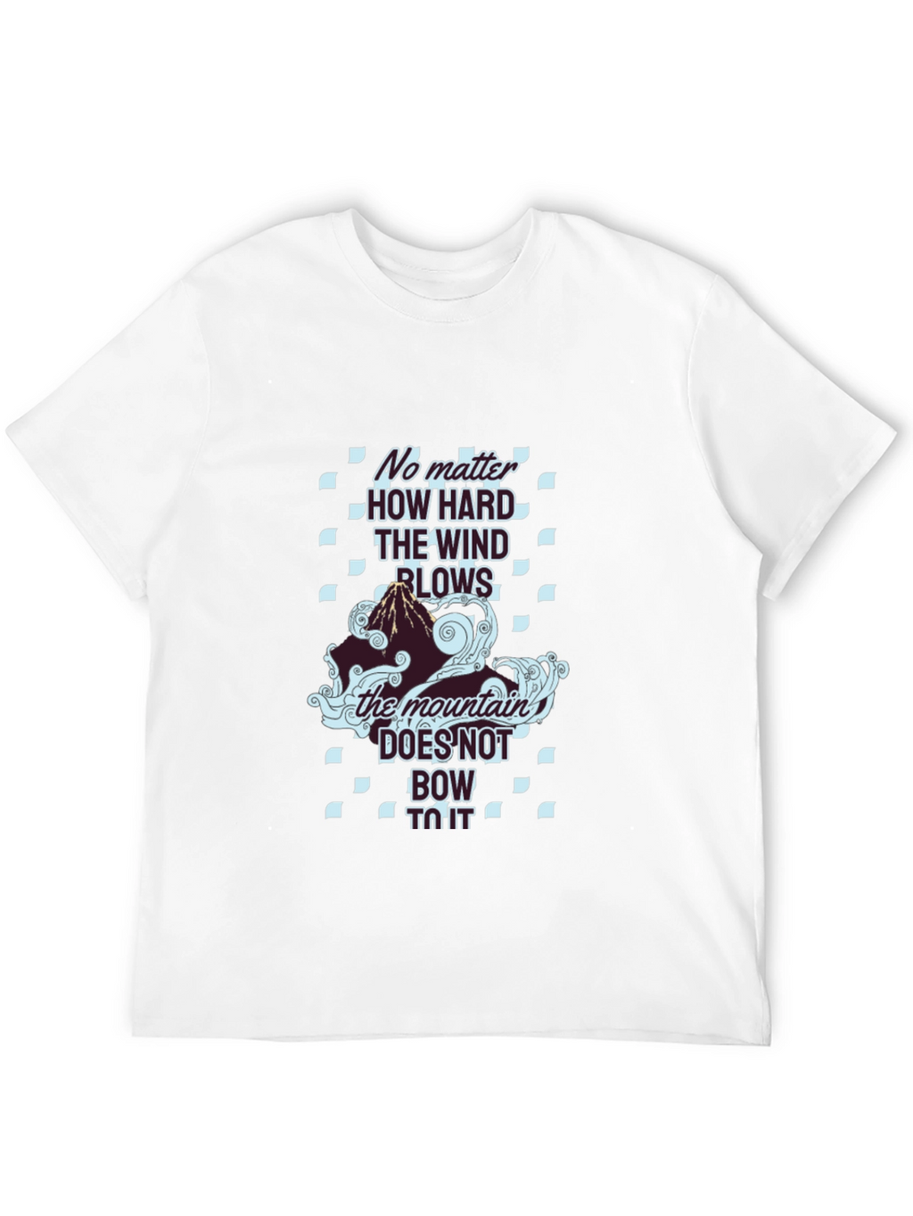 Mountain Graphic Tee - The Wind Blows Black T-Shirt
