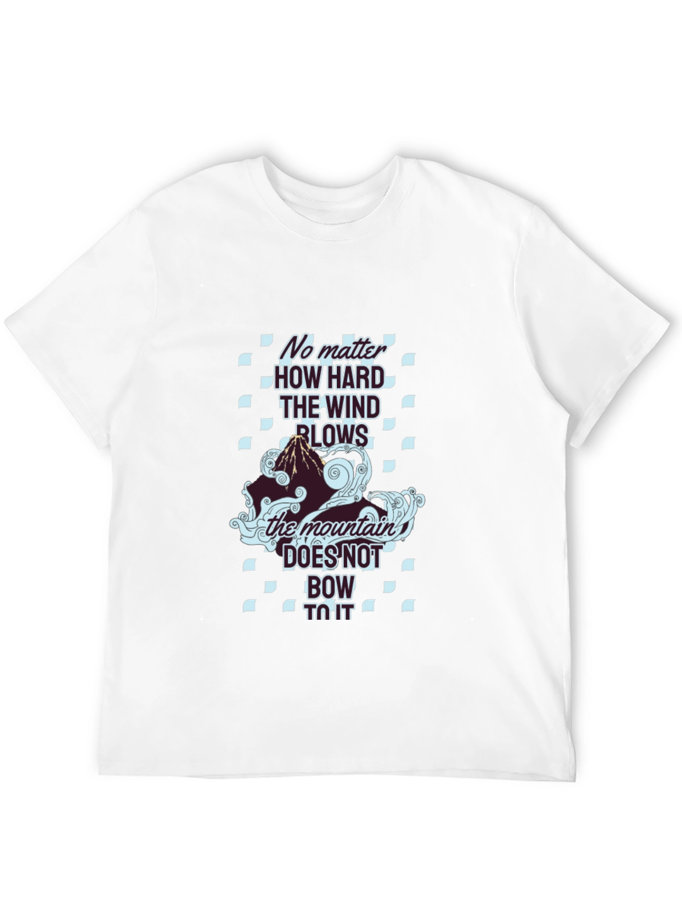 Mountain Graphic Tee - The Wind Blows Black T-Shirt