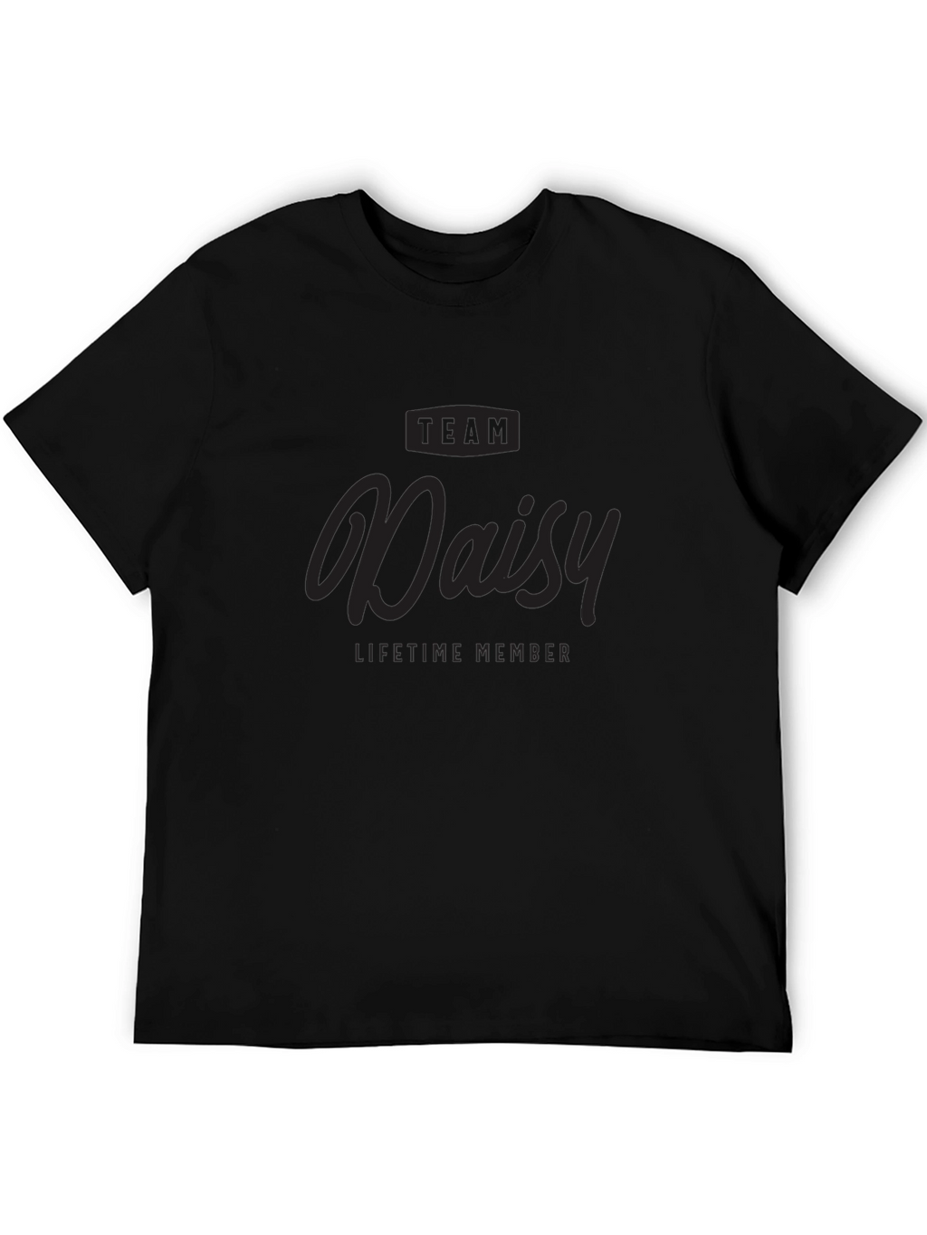 Team Daisy Lifetime Member Black T-Shirt