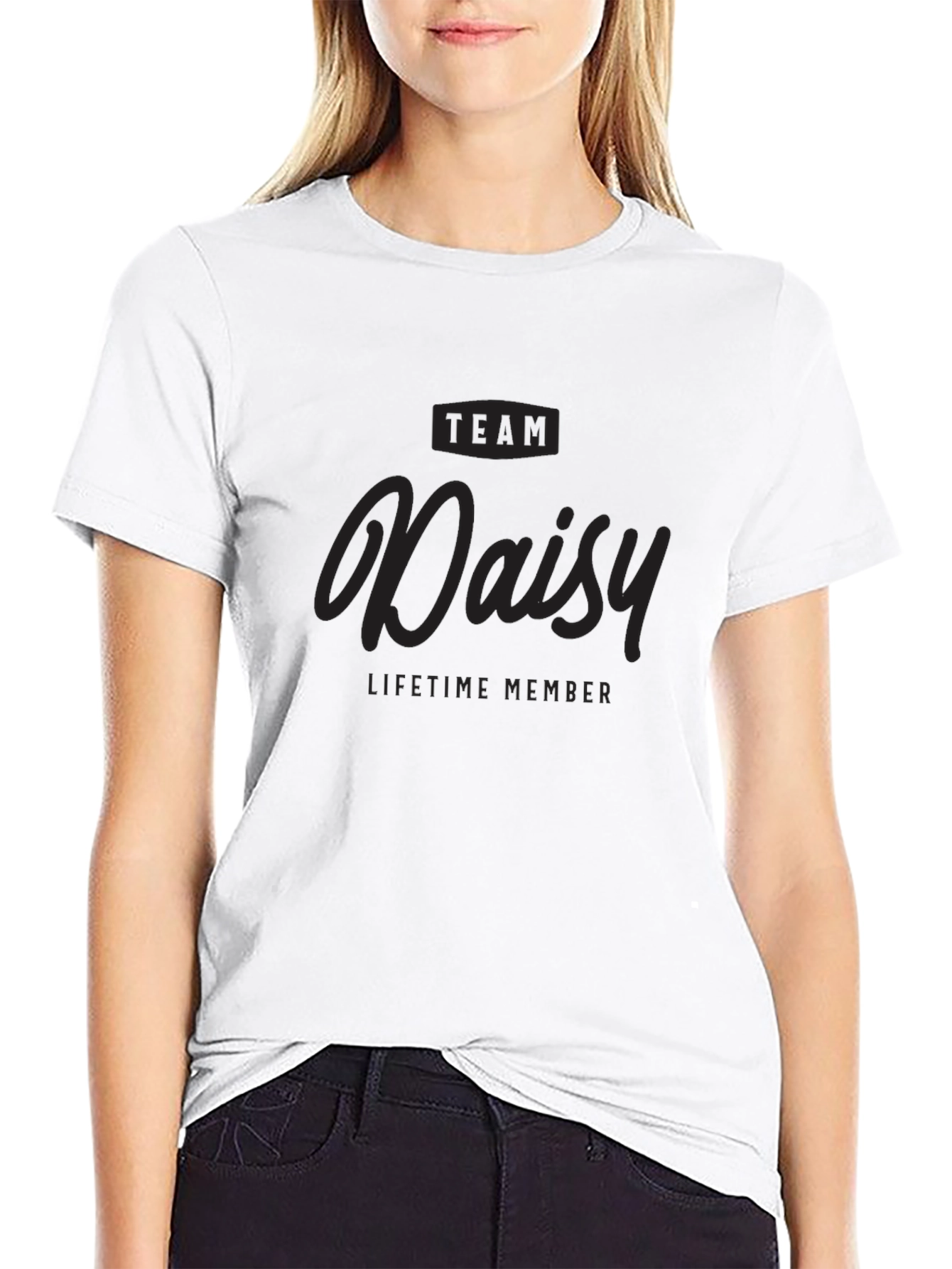 Team Daisy Lifetime Member Black T-Shirt