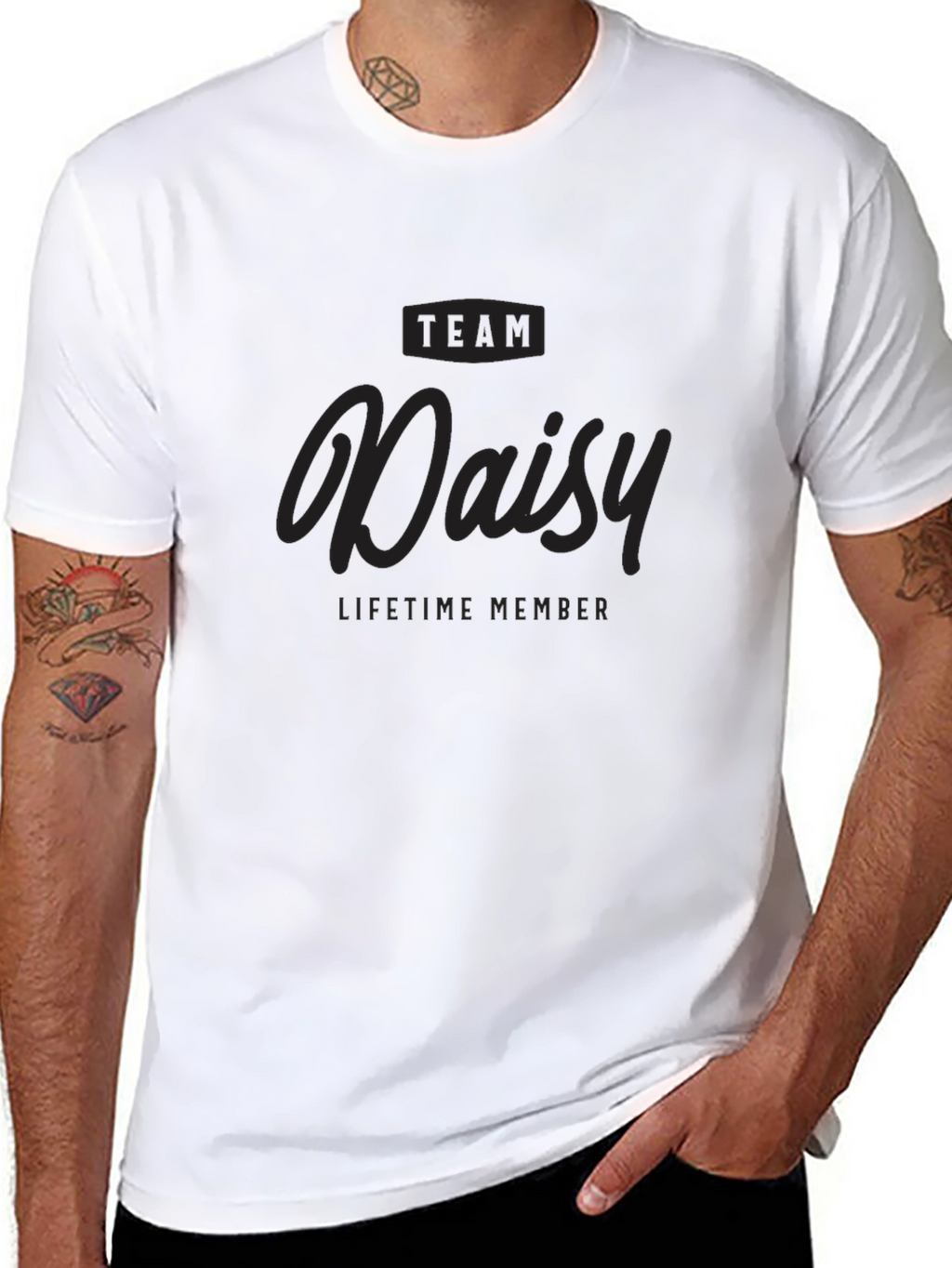 Team Daisy Lifetime Member Black T-Shirt