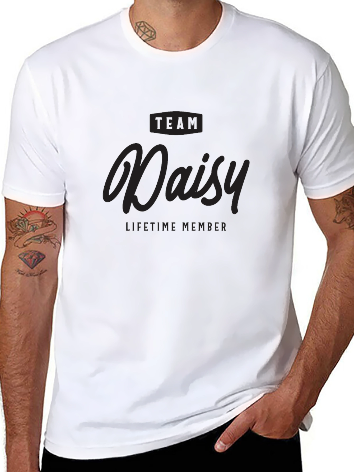 Team Daisy Lifetime Member Black T-Shirt