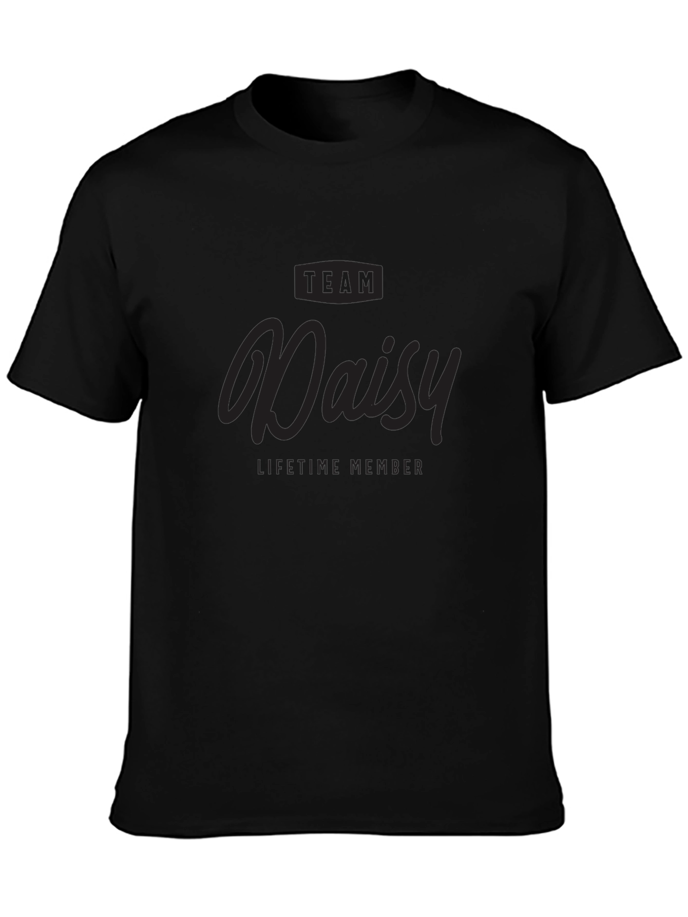 Team Daisy Lifetime Member Black T-Shirt